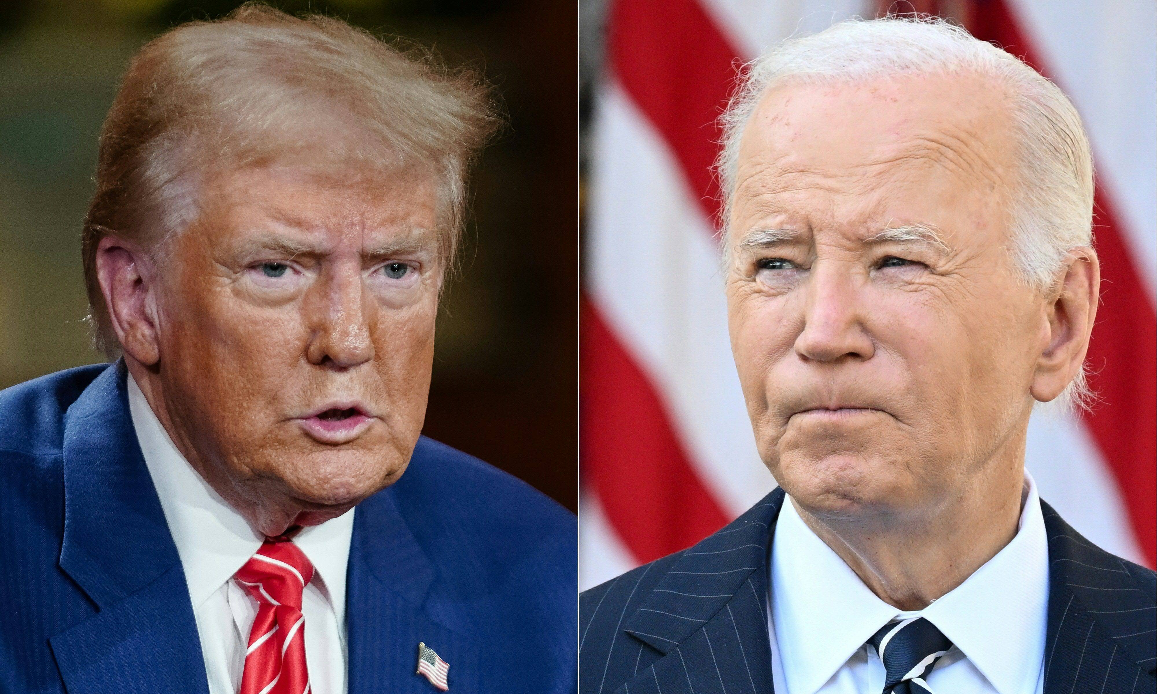 President Donald Trump directed aides to investigate whether former president Joe Biden’s staff conspired to hide information about his health. Photo: AFP