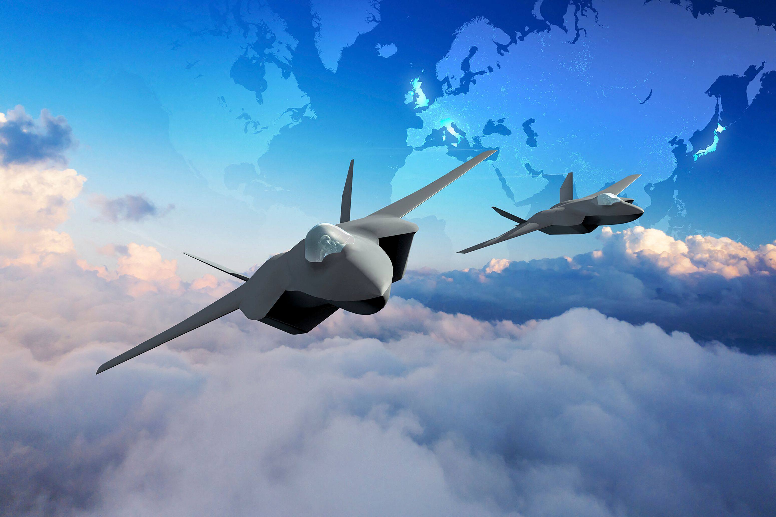 An artist’s impression of the GCAP fighter released in 2022. Photo: UK Prime Minister’s Office / AFP