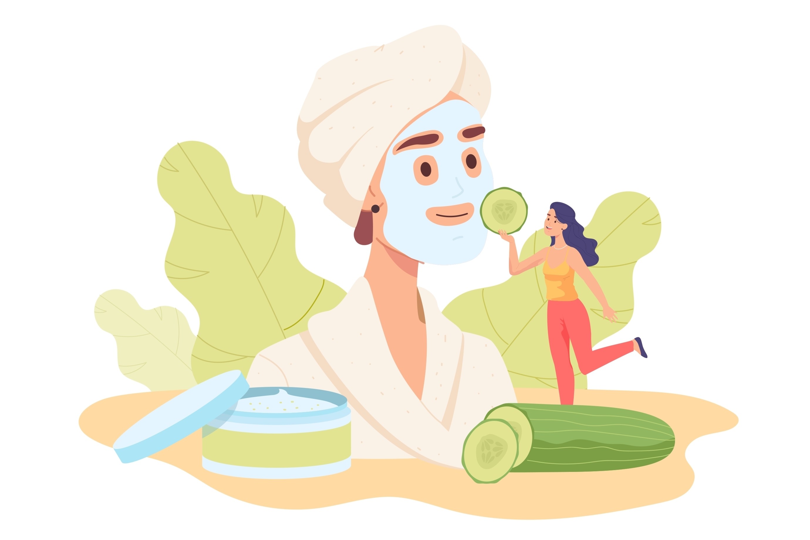 One way to relax is with a spa-like face mask that you can make at home! Photo: Shutterstock