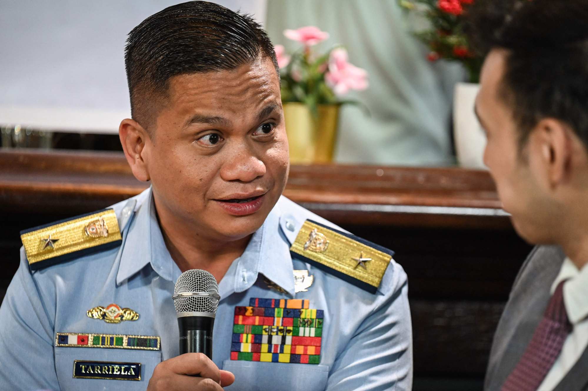 Philippine coastguard spokesman Commodore Jay Tarriela. Photo: AFP Philippine coastguard spokesman Commodore Jay Tarriela. Photo: AFP