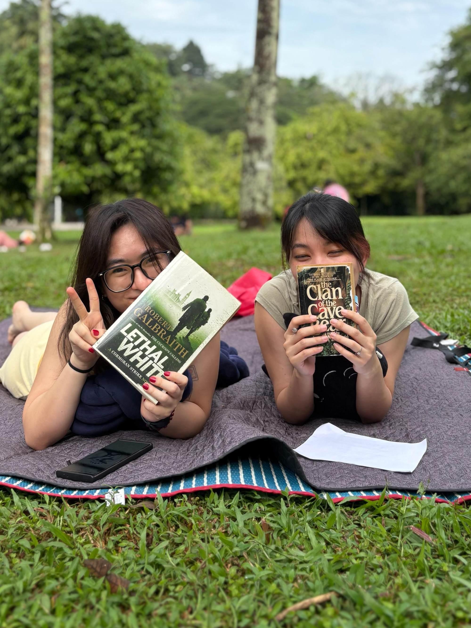 Book lovers in Perdana Botanical Garden on May 31. Photo: Victoria Navina Book lovers in Perdana Botanical Garden on May 31. Photo: Victoria Navina
