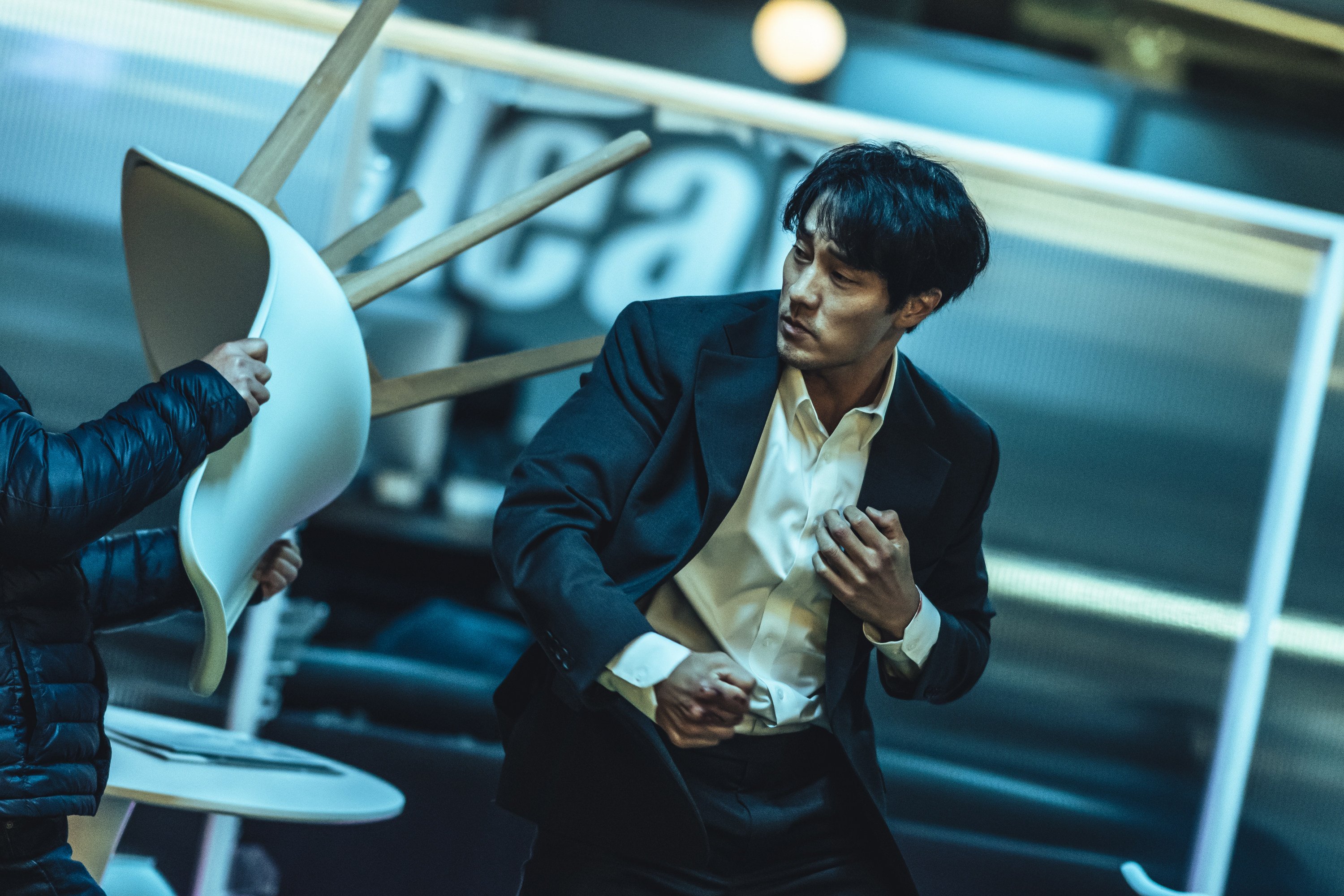 So Ji-sub as Nam Gi-jun in a still from Mercy for None. Photo: Jung Jae-gu/Netflix