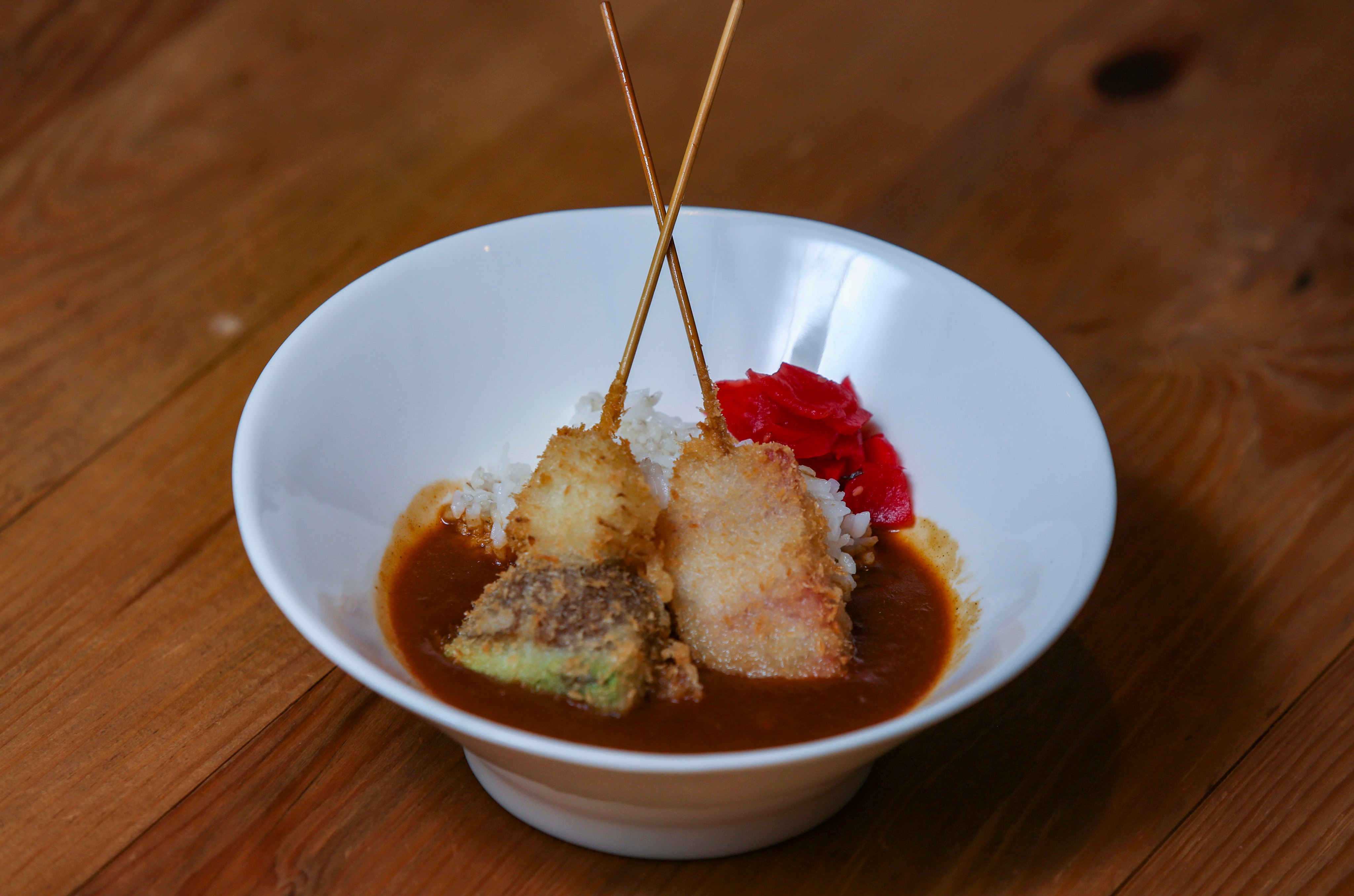 Japanese curry is usually served on a bed of rice. Photo: Xiaomei Chen