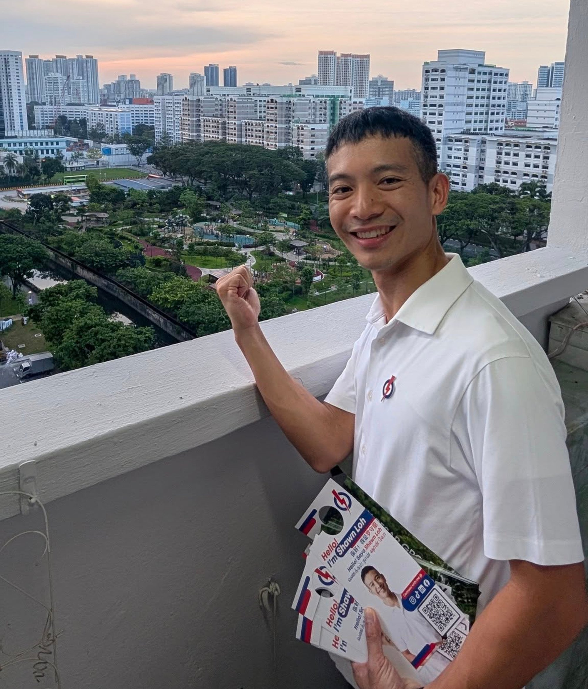 Shawn Loh, the newly elected member of parliament for Jalan Besar multi-seat constituency. Photo: Shawn Loh Shawn Loh, the newly elected member of parliament for Jalan Besar multi-seat constituency. Photo: Shawn Loh