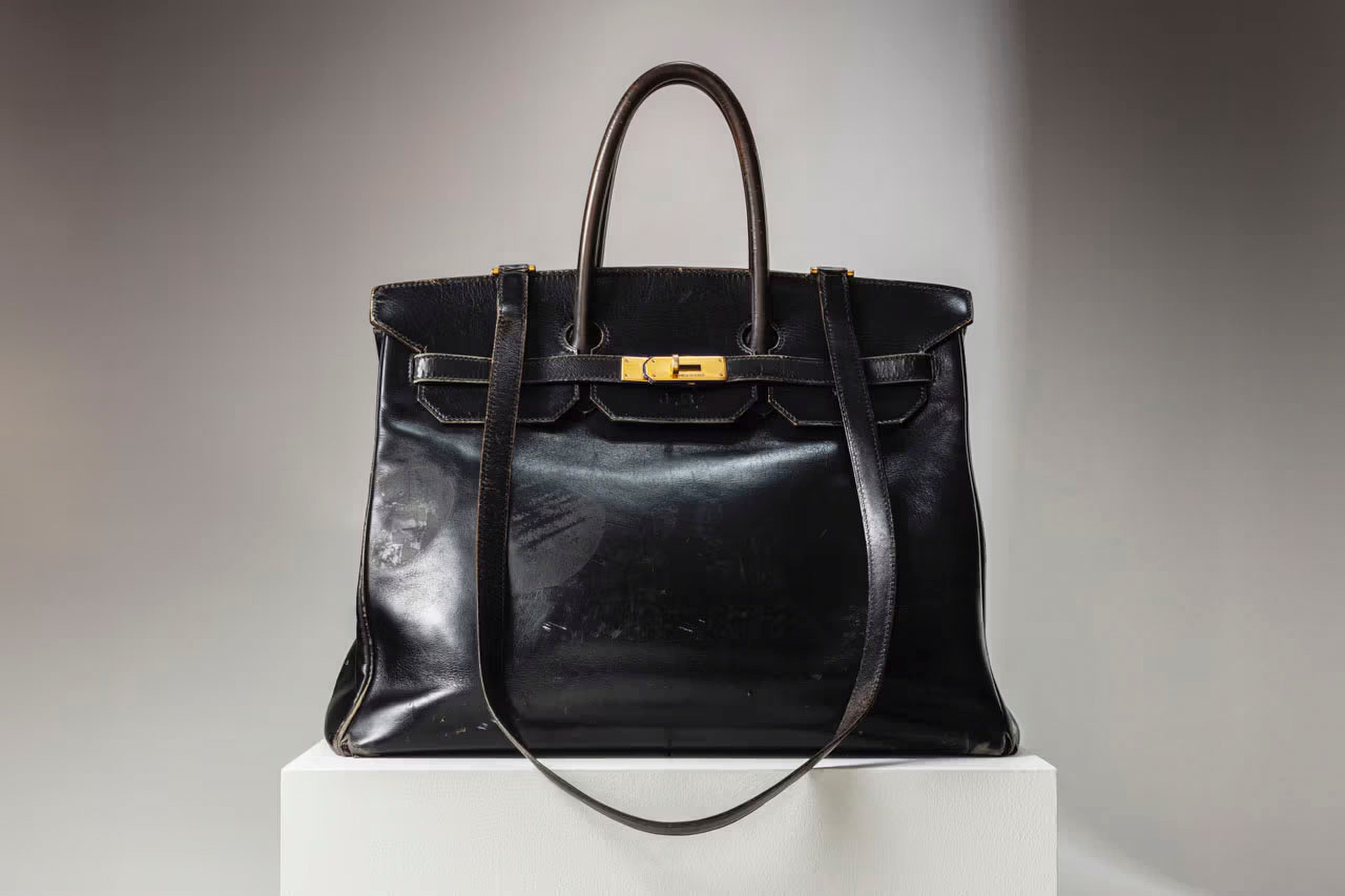 The original Birkin bag created for actress Jane Birkin by Hermès. Photo: Sotheby’s