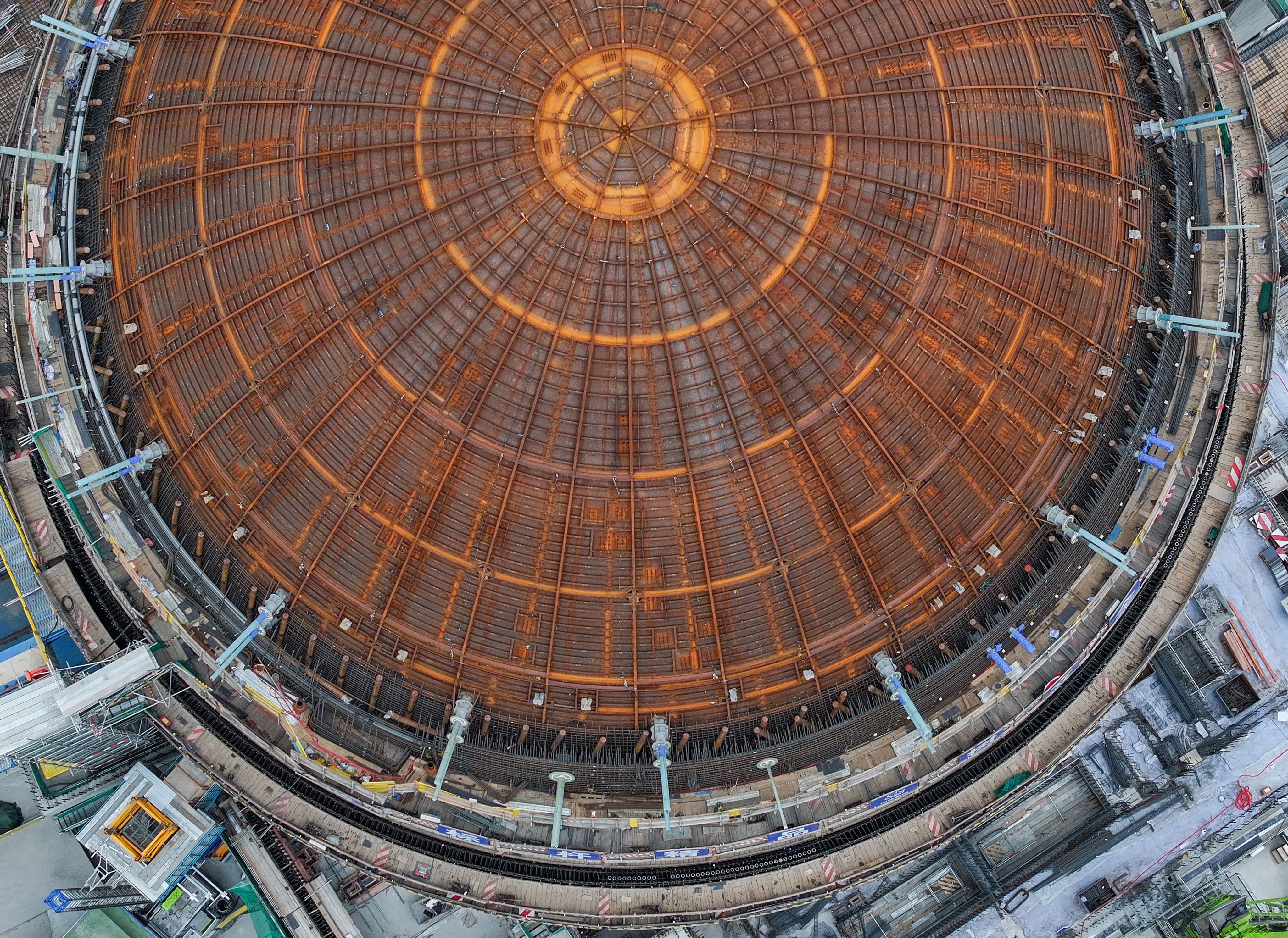 A drone photo shows a construction site of the Tianwan Nuclear Power Station Unit 8 in Lianyungang, east China’s Jiangsu Province, June 19, 2024. Photo: Xinhua