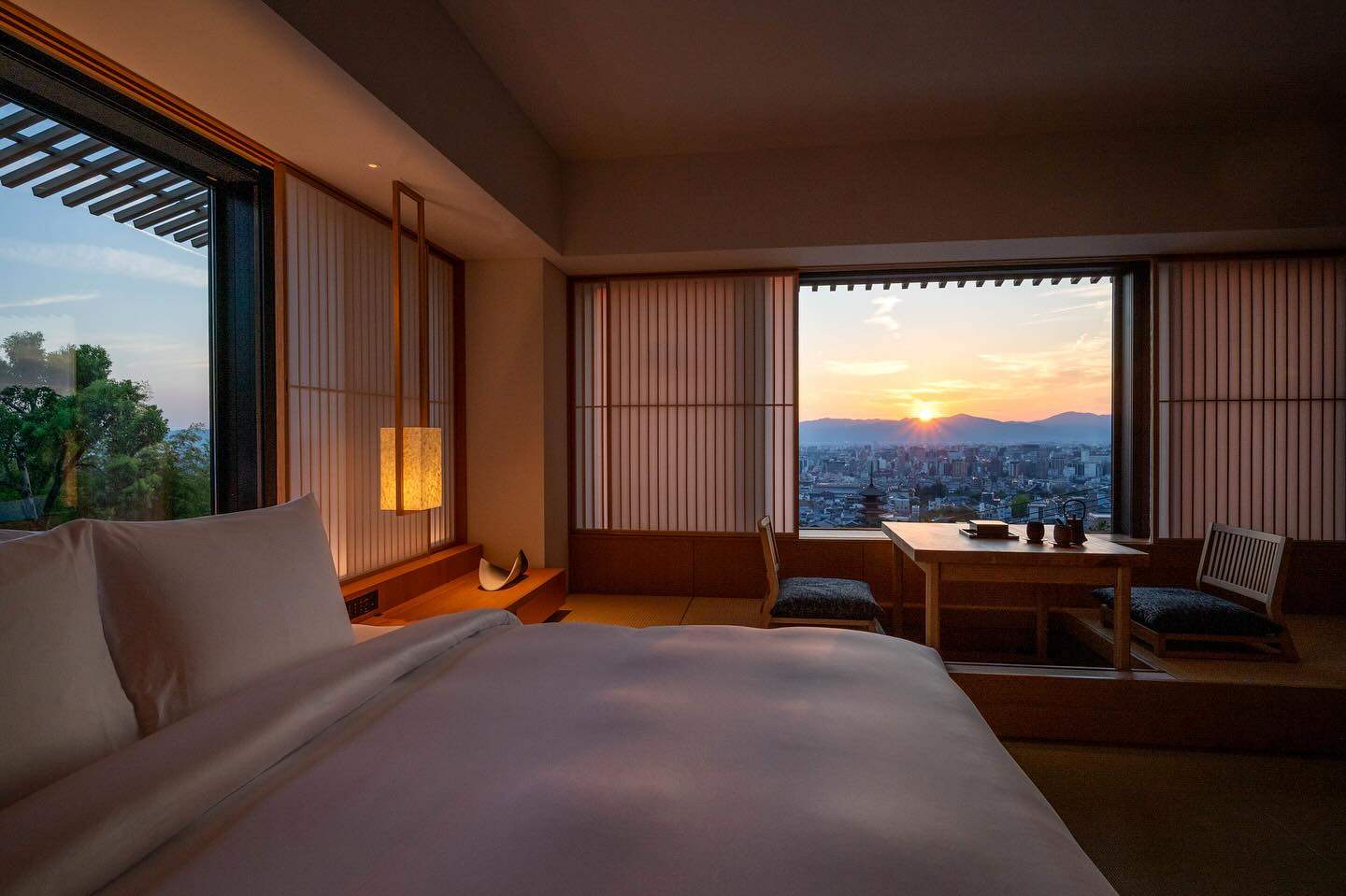View from one of the rooms in Banyan Tree Higashiyama Kyoto. Photo: Instagram/banyantreehigashiyamakyoto