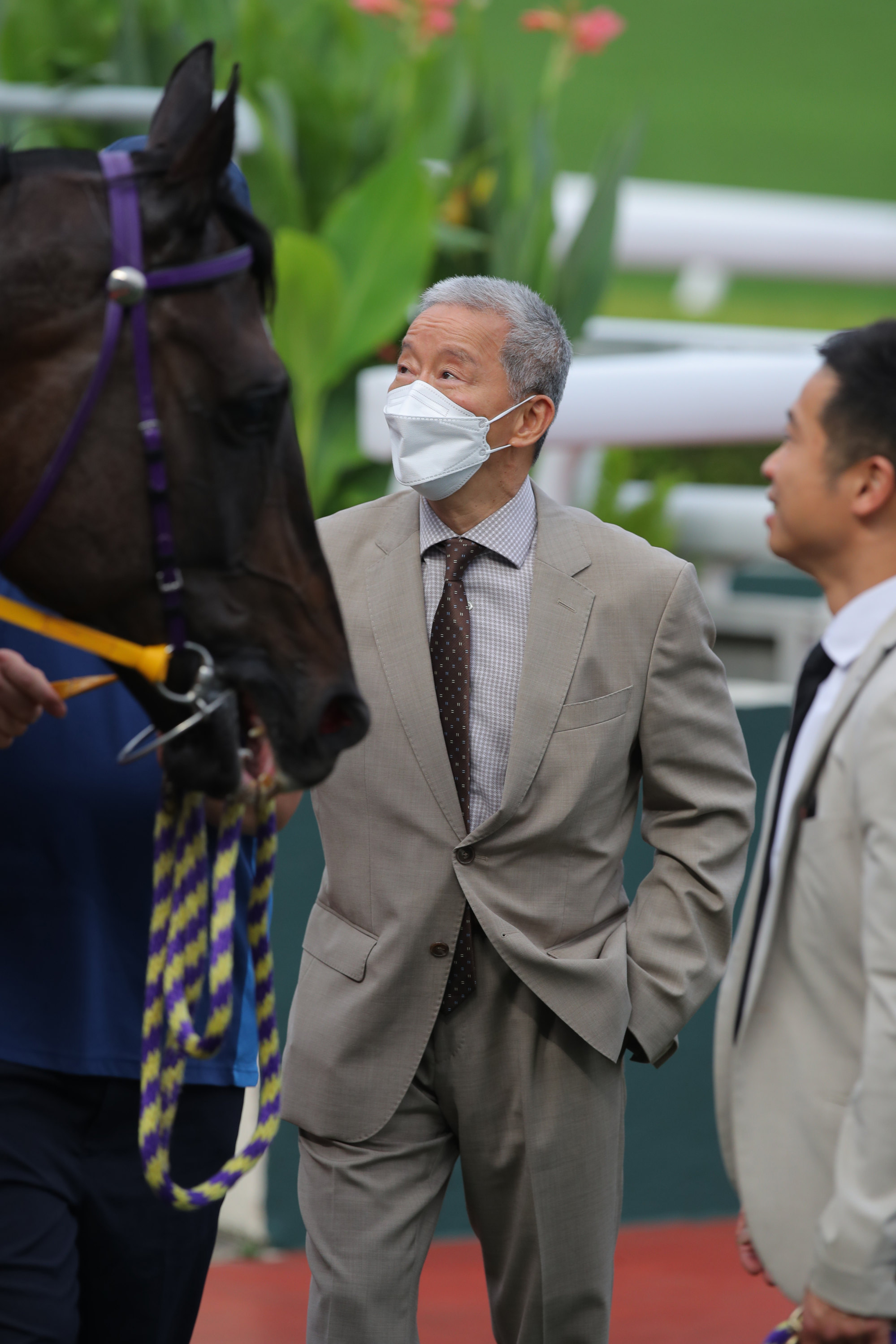 Trainer Benno Yung after a recent winner.