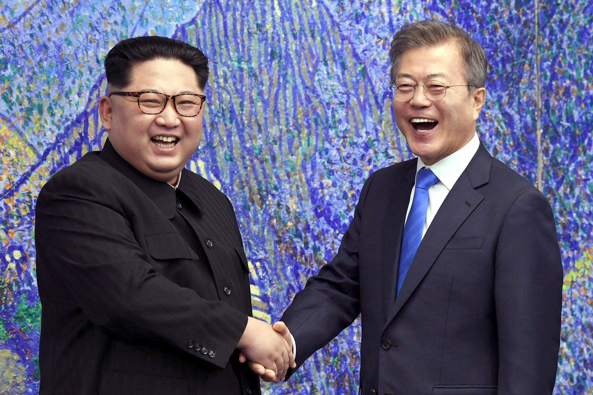 Ties between the two Koreas have failed to improve after the 2018 summit between North Korean leader Kim Jong-un (left) and then South Korean president Moon Jae-in. Photo: AP Ties between the two Koreas have failed to improve after the 2018 summit between North Korean leader Kim Jong-un (left) and then South Korean president Moon Jae-in. Photo: AP