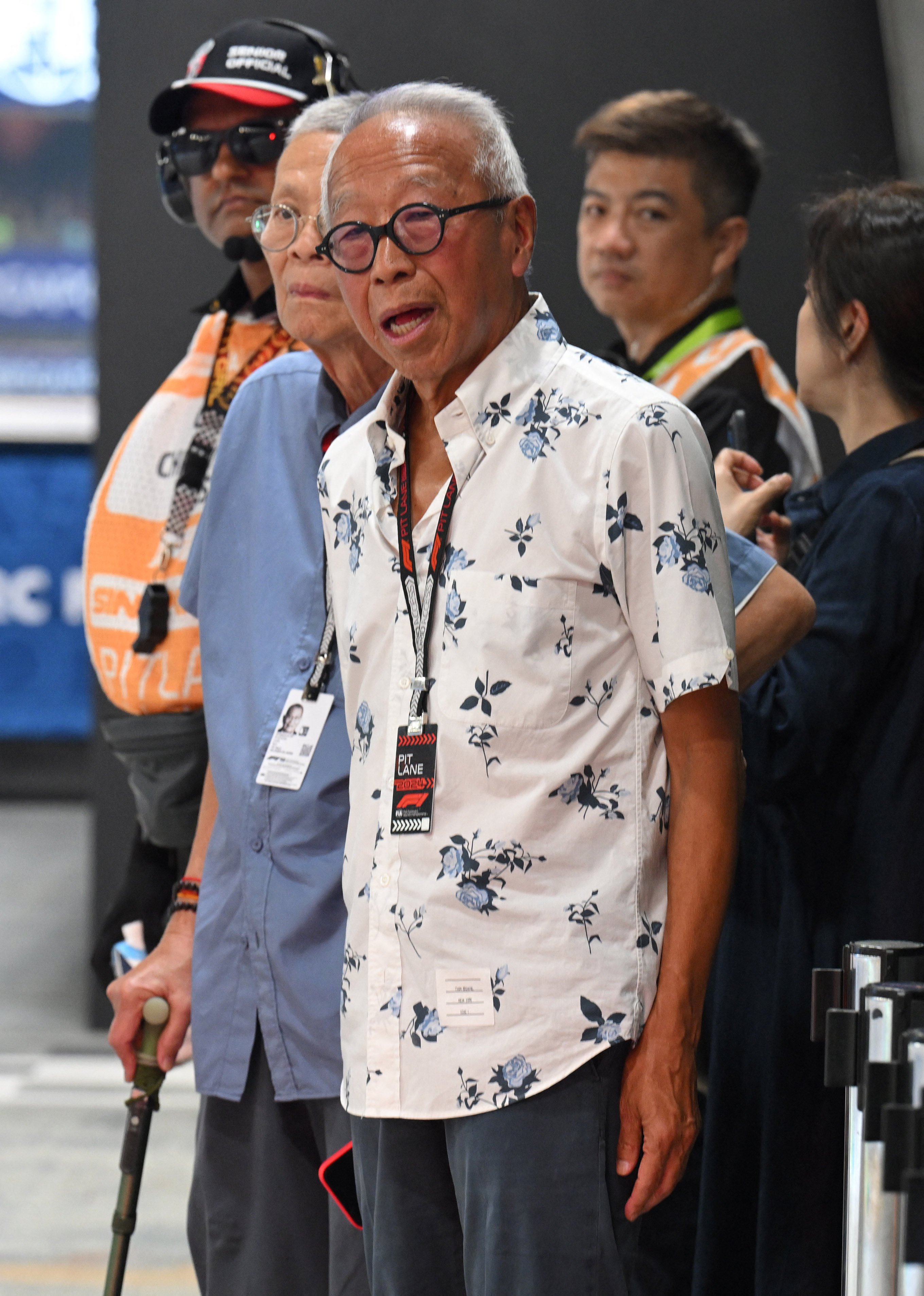 Ong Beng Seng is seen during a practice session at the Singapore Grand Prix in September 2024. Photo: Reuters