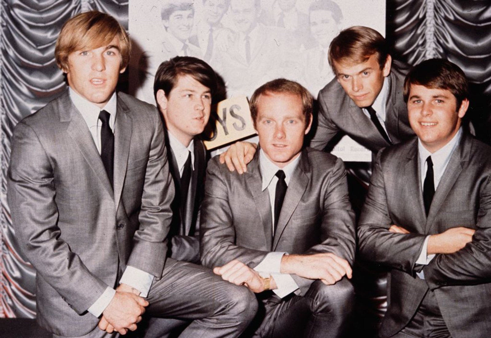 The Beach Boys in 1964. From left, Dennis Wilson, Brian Wilson, Mike Love, Al Jardine and Carl Wilson. Photo: TNS
