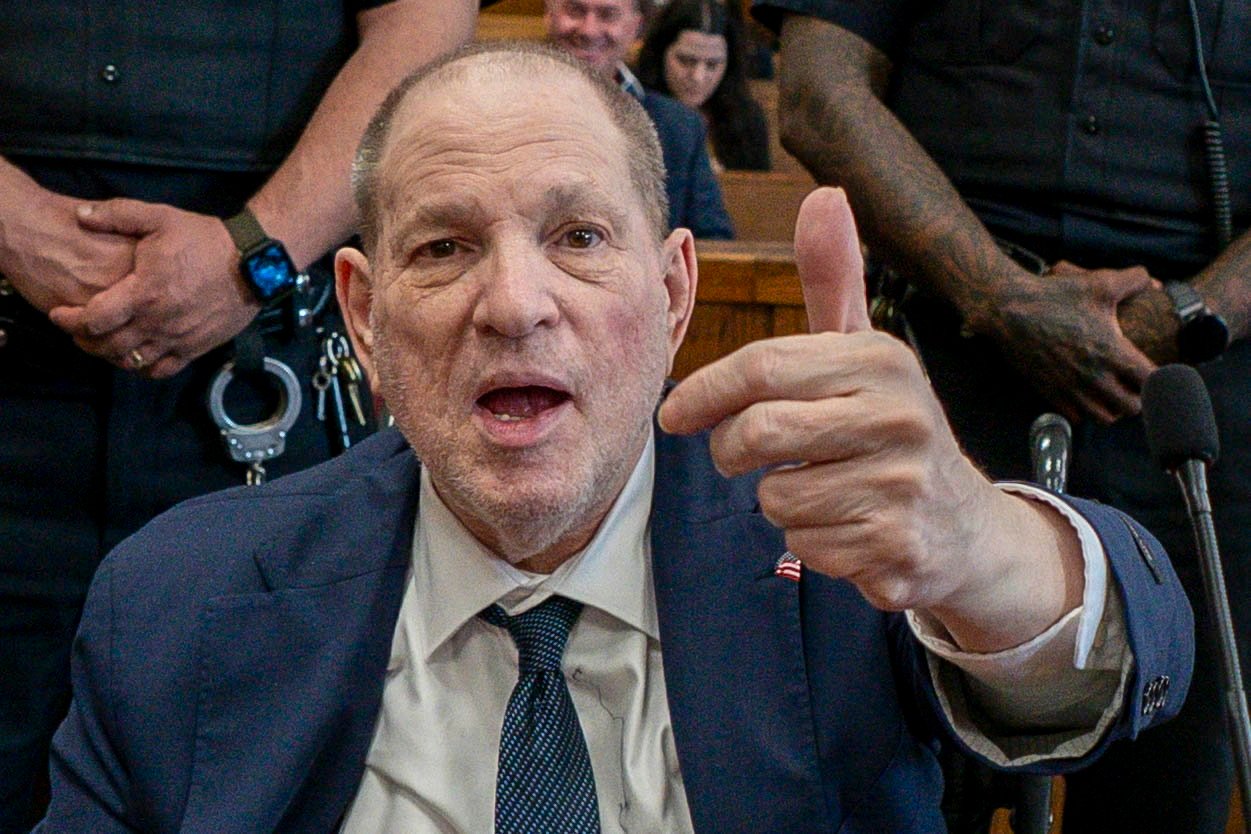 Former film producer Harvey Weinstein appears in the courtroom in New York on Wednesday. Photo: EPA-EFE