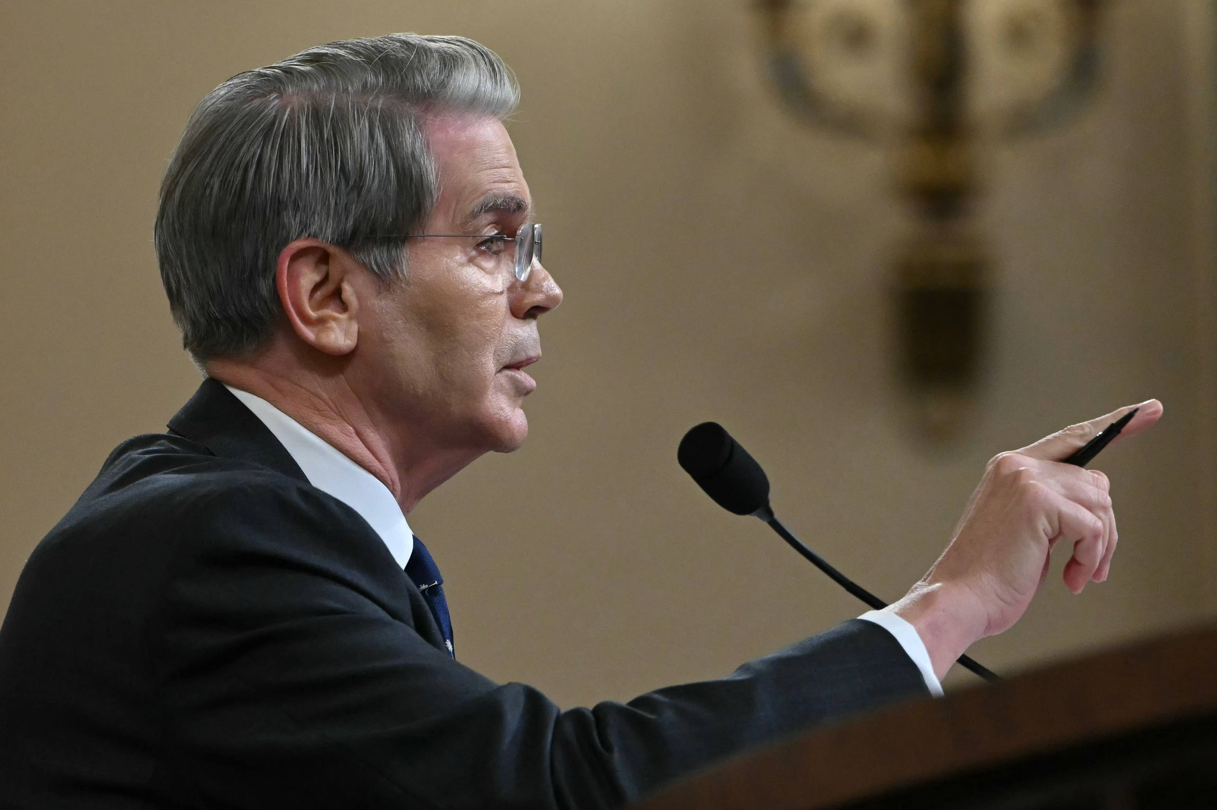 US Secretary of Treasury Scott Bessent testifies at a hearing of the House Ways and Means Committee in Washington on Wednesday. Photo: AFP