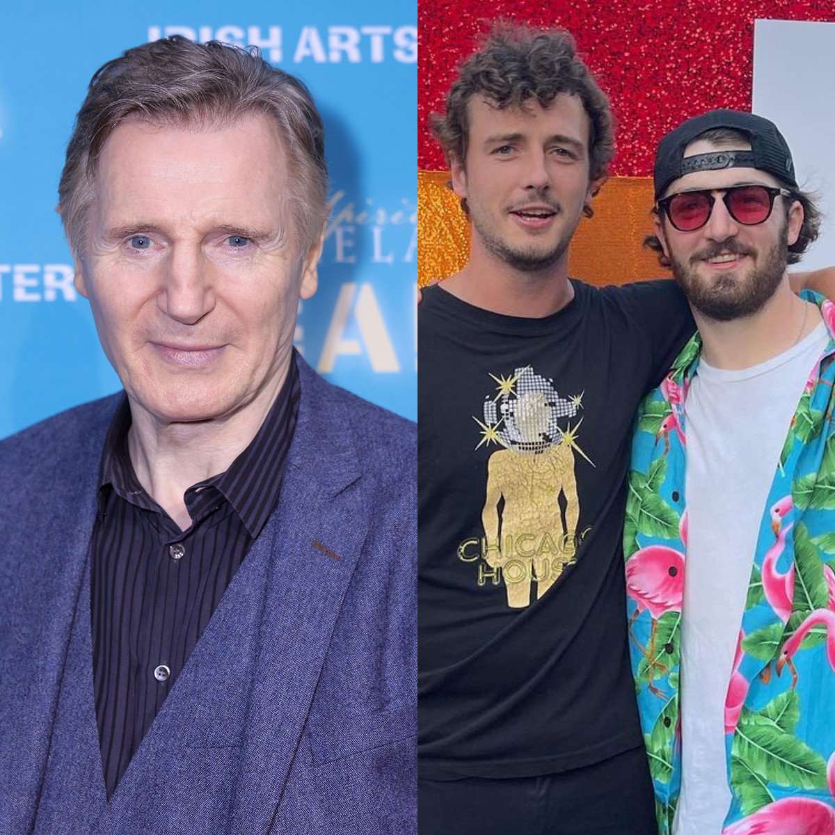 Liam Neeson has a close relationship with his two sons, Micheál Richardson and Daniel Neeson. Photos: @bgdans91/Instagram