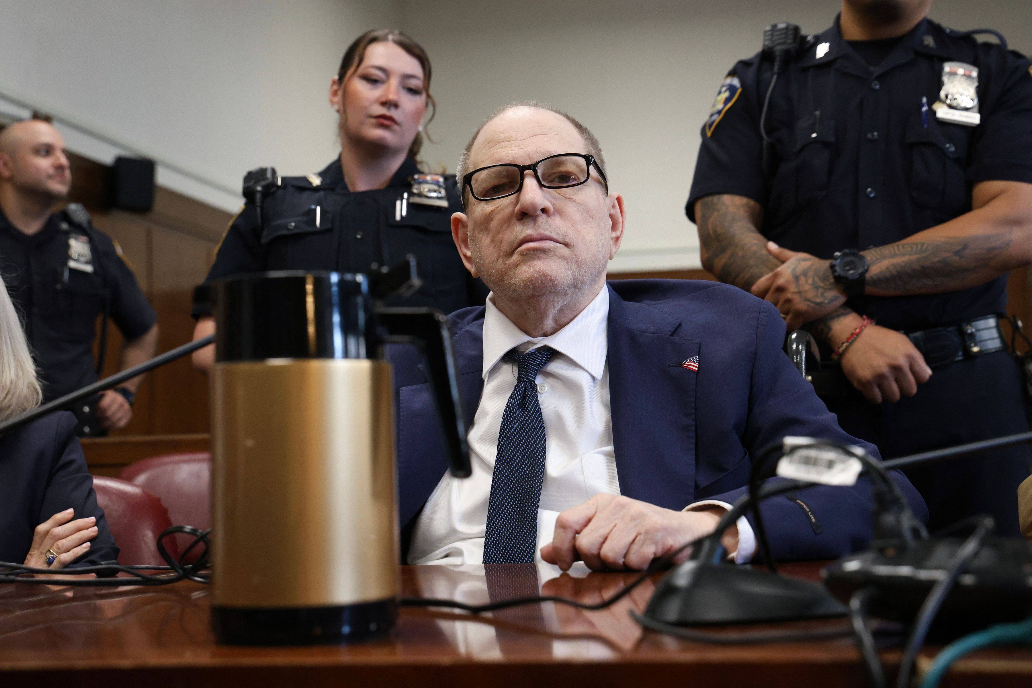 Harvey Weinstein in court on Wednesday. Photo: AFP