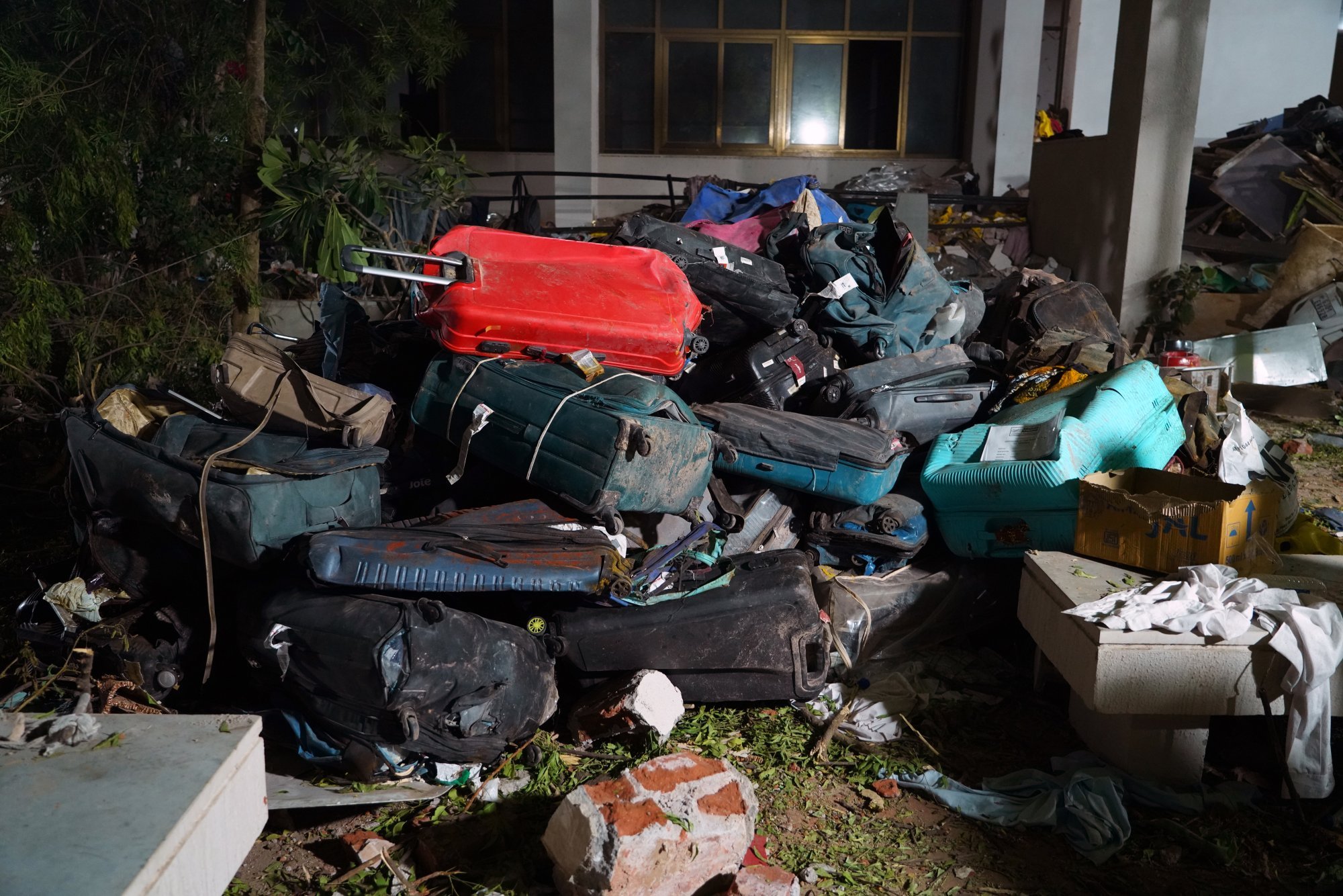 Luggage at the site of the plane crash in Ahmedabad. Photo: EPA-EFE Luggage at the site of the plane crash in Ahmedabad. Photo: EPA-EFE