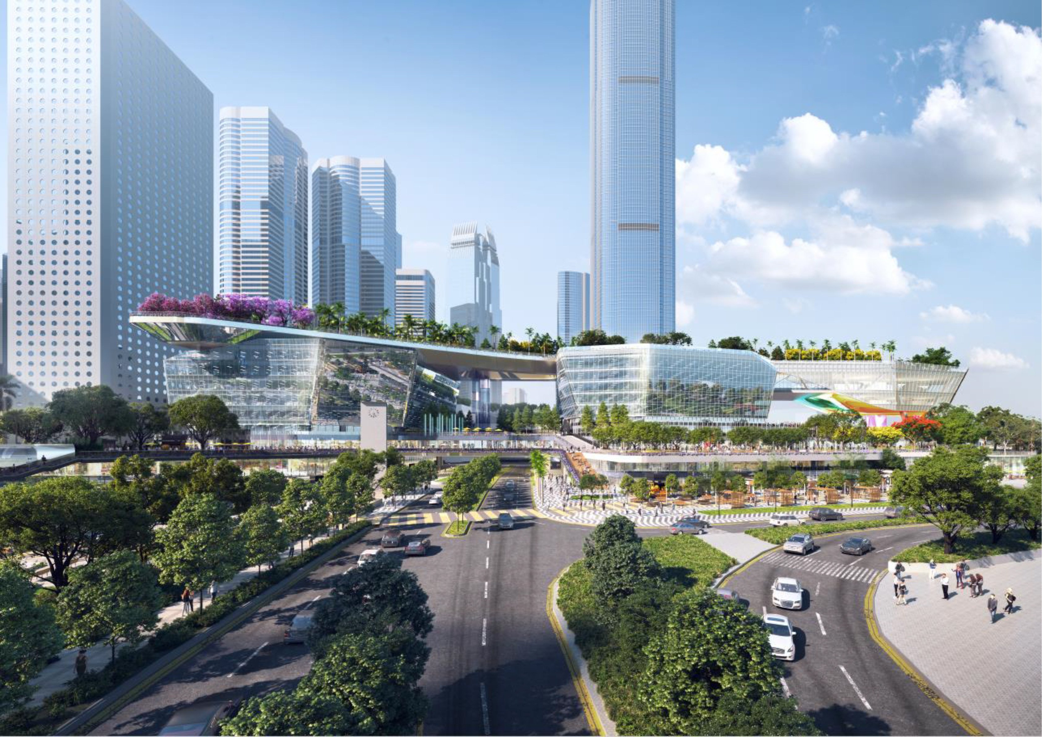 An artist’s impression of Henderson Land Development’s New Central Harbourfront project. Photo: Handout