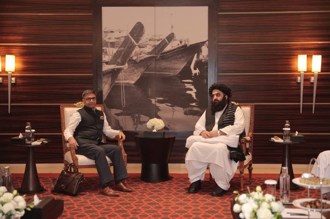 India Foreign Secretary Vikram Misri holds talks with Afghanistan’s Foreign Minister Amir Khan Muttaqi in Dubai in January. Photo: X @MEAIndia