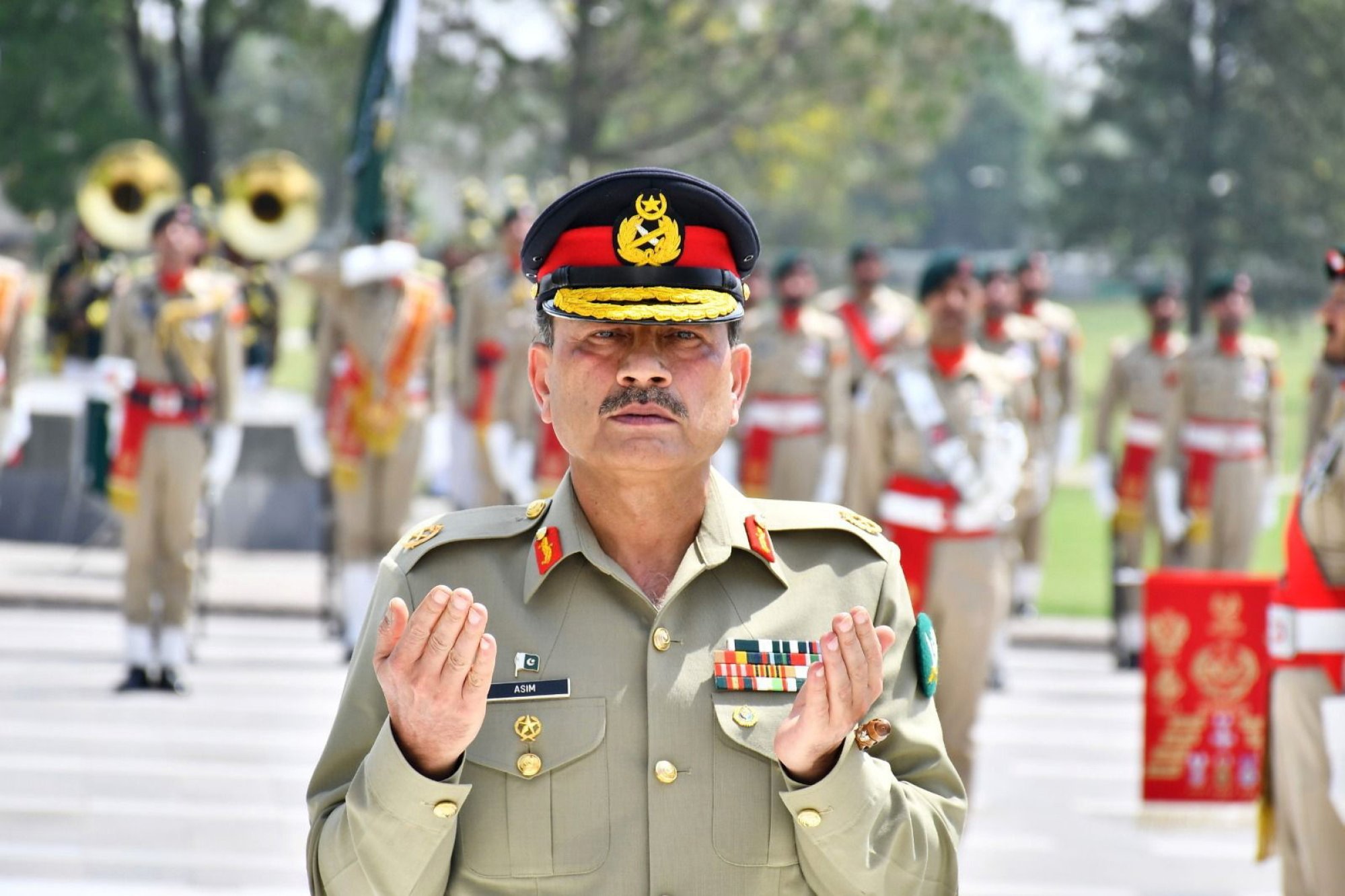 Pakistan’s Army Chief General Asim Munir praying at a monument in Rawalpindi on May 21 to honour soldiers who lost their lives in line of duty. Photo: Handout/EPA-EFE Pakistan’s Army Chief General Asim Munir praying at a monument in Rawalpindi on May 21 to honour soldiers who lost their lives in line of duty. Photo: Handout/EPA-EFE