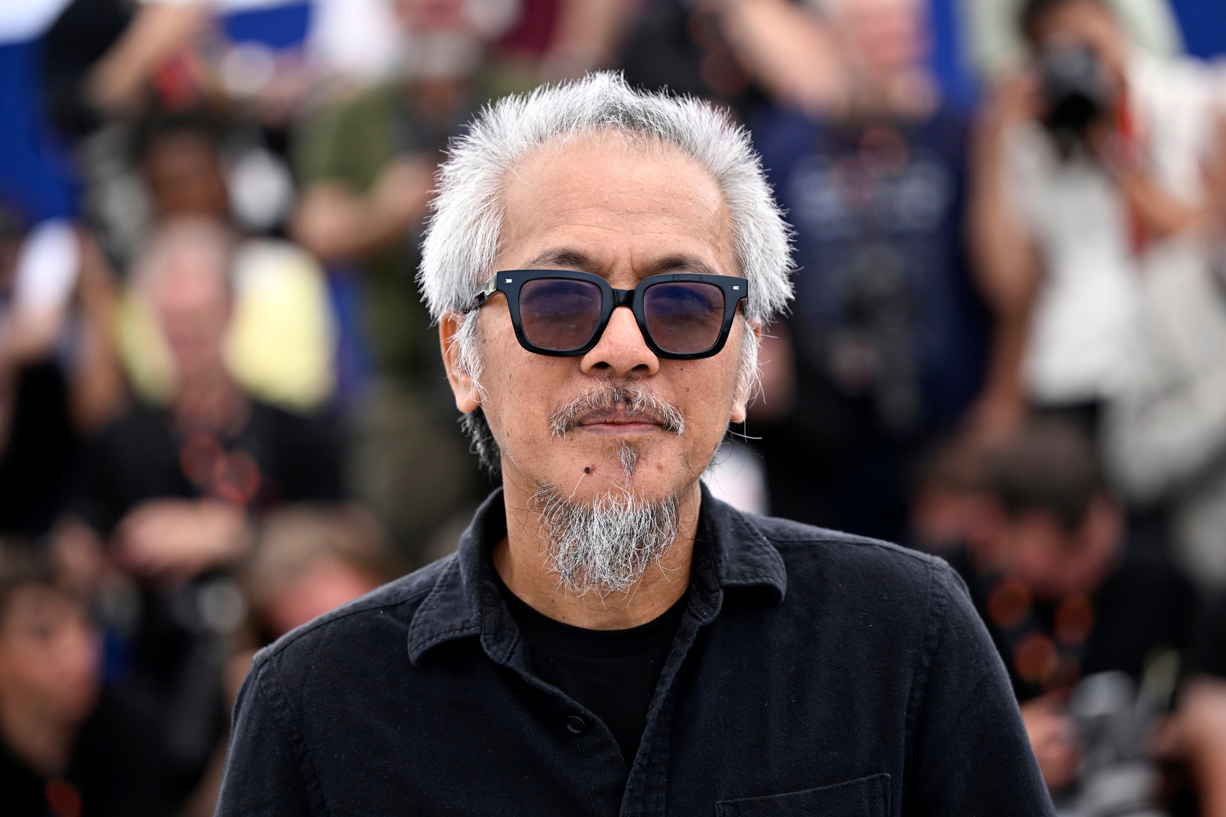 Filipino film director Lav Diaz poses during the Magalhães (Magellan) photocall at the 78th annual Cannes Film Festival (2025) in Cannes, France. Photo: Getty Images