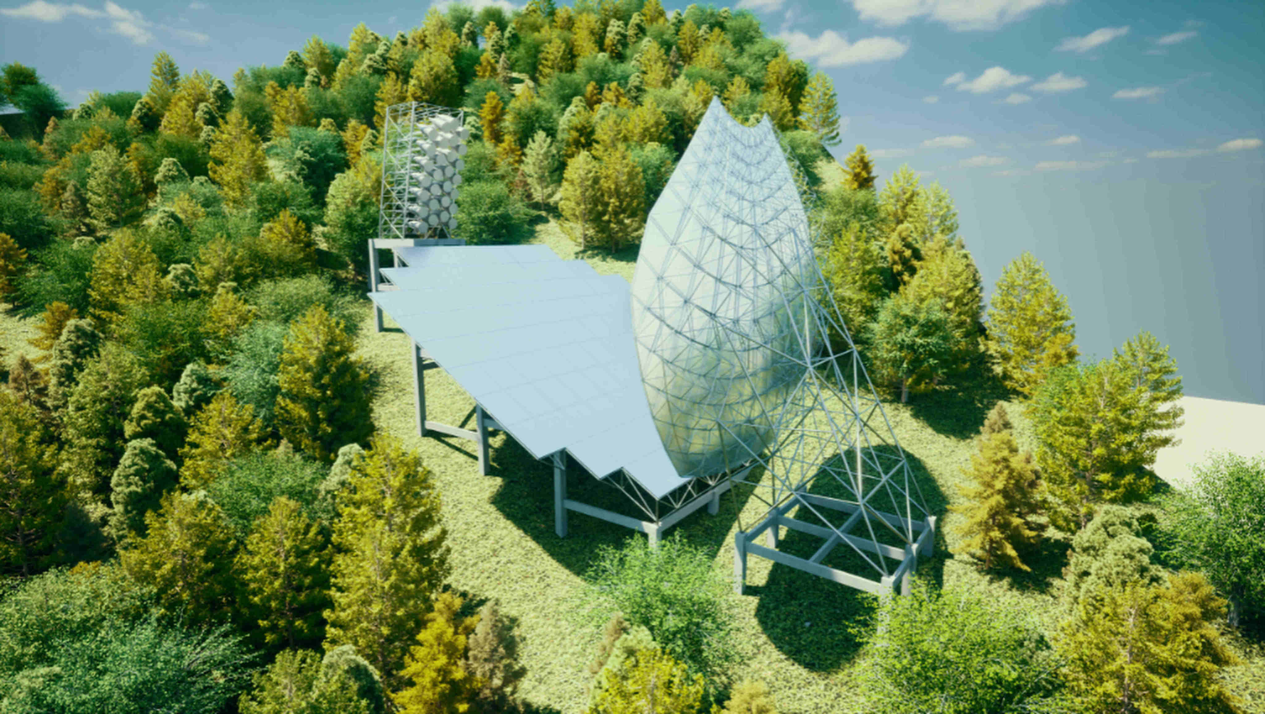 An artist’s impression of how the BINGO project telescope will look when installed in Brazil. Photo: Handout