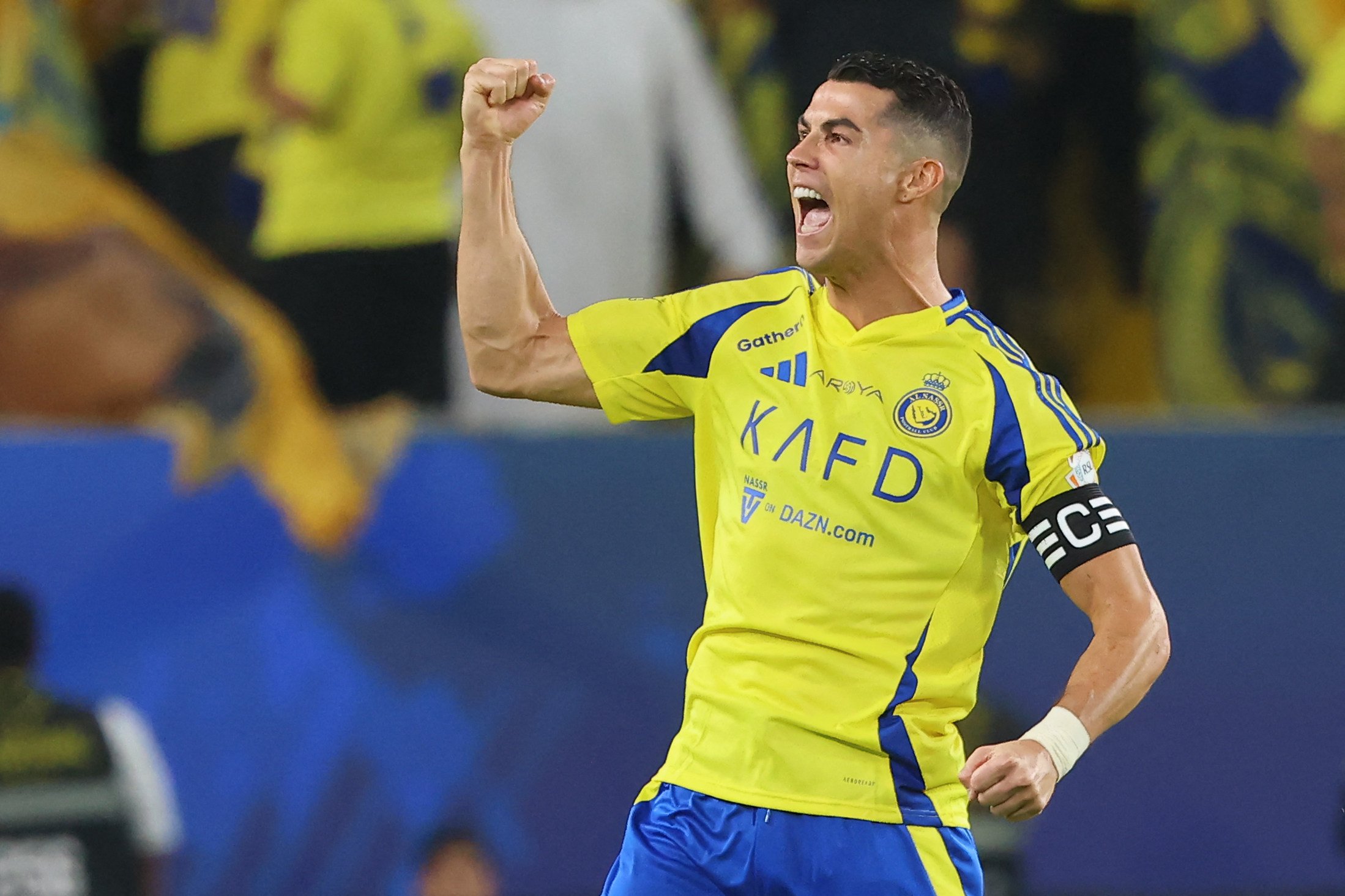 Cristiano Ronaldo’s contract at Al-Nassr ends this month but he has indicated he may stay at the Saudi club. Photo: AFP
