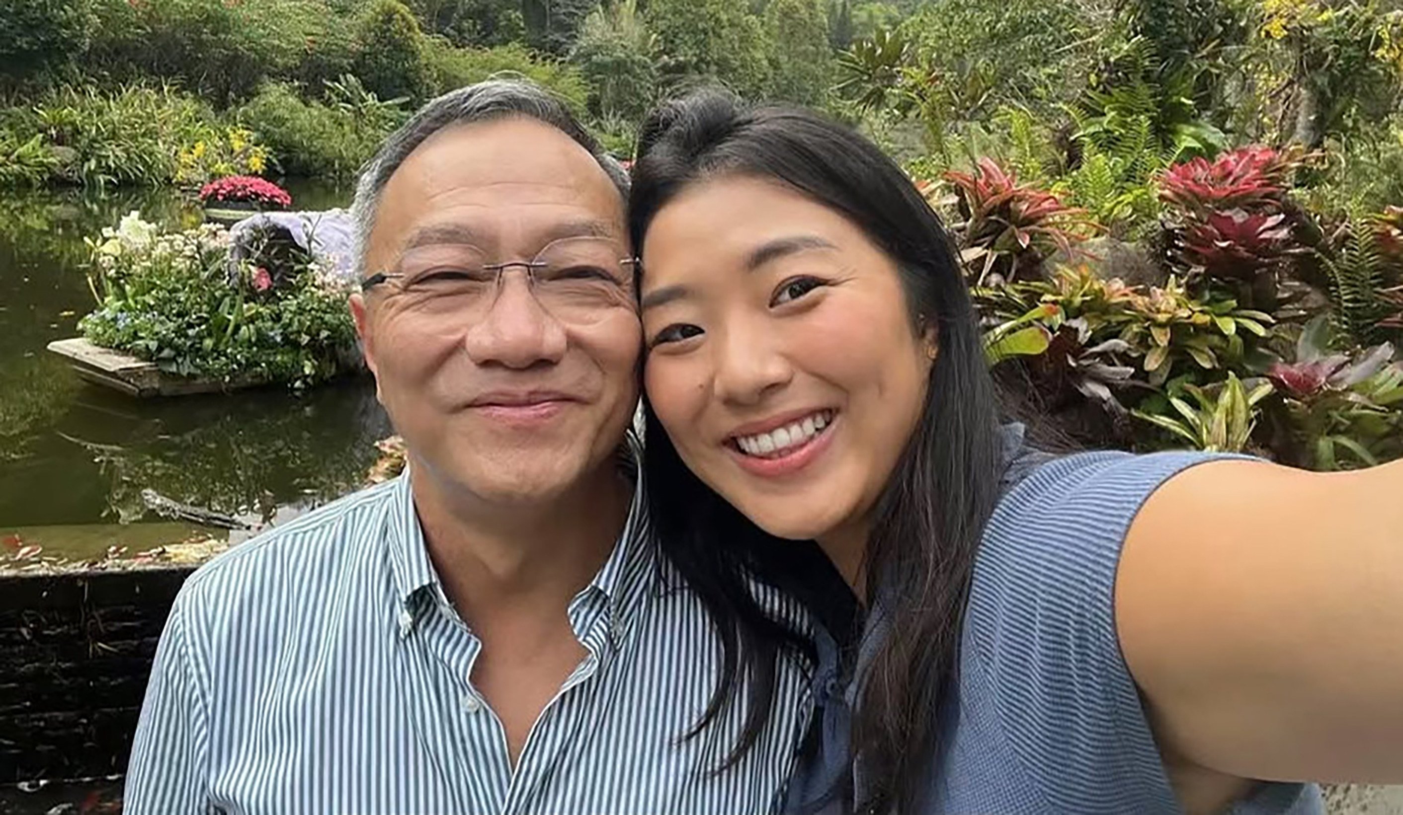 Stephanie Cheng and her father Chi Gian Cheng. Photo: Instagram/Laparasian