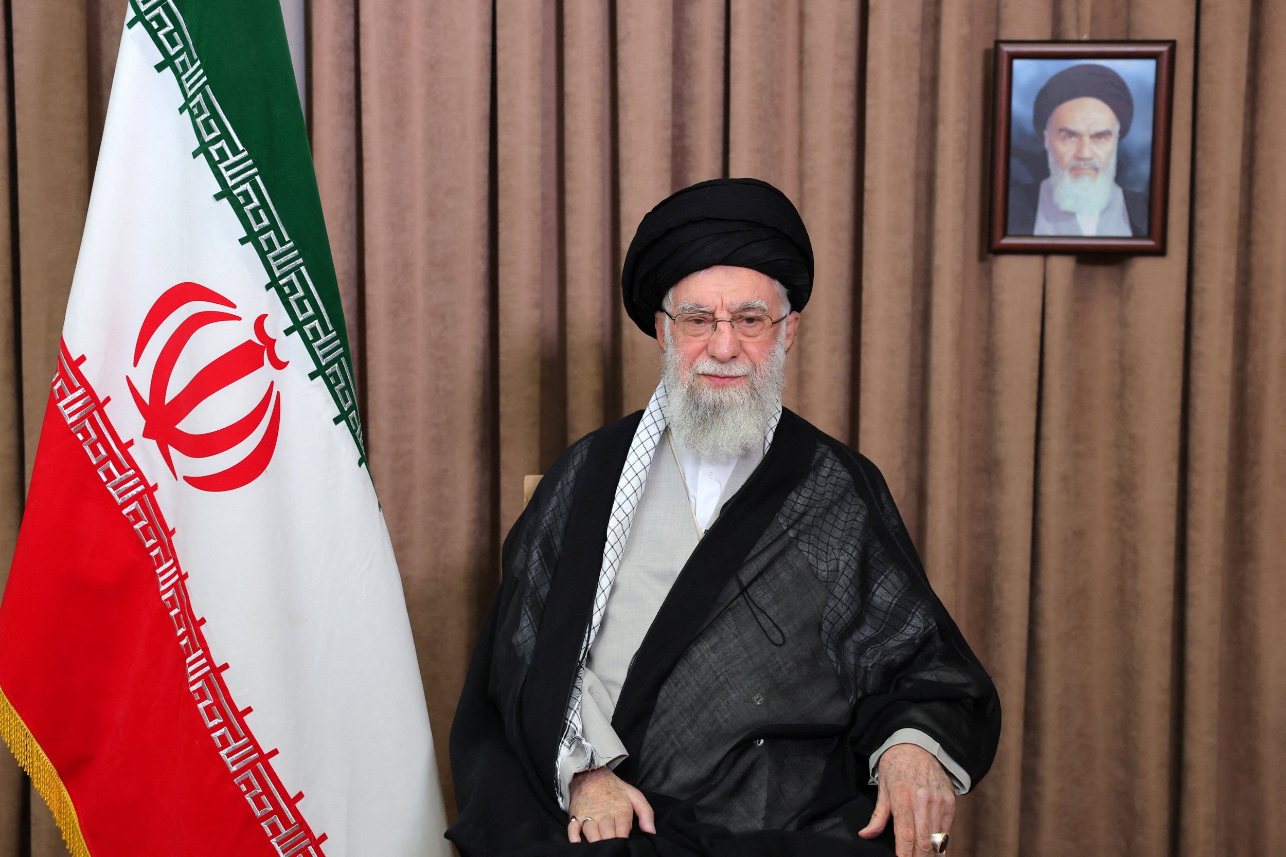 Iran’s Supreme Leader Ayatollah Ali Khamenei in a televised message following Israeli strikes in Tehran, Iran on Friday. Photo: Office of the Iranian Supreme Leader / WANA (West Asia News Agency) / Handout via Reuters