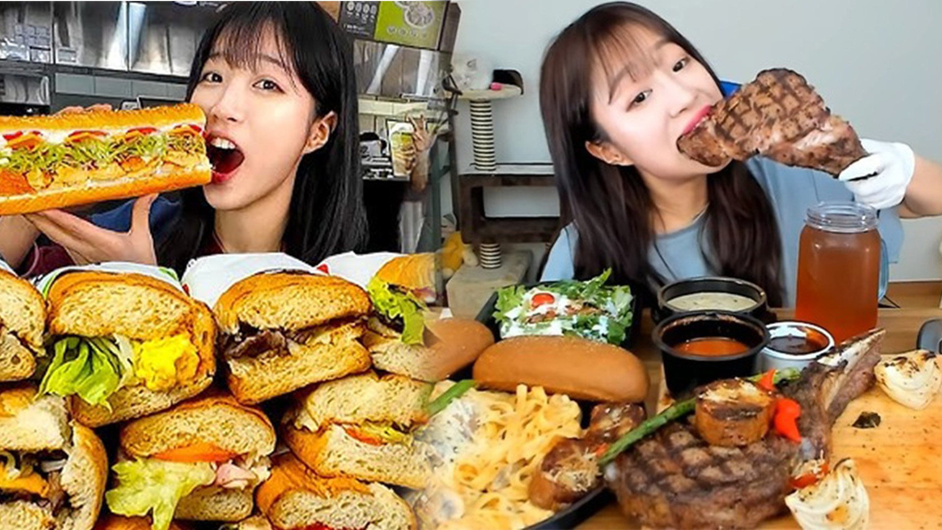 South Korea’s “Big Stomach Queen” captivates 12 million fans with her extraordinary appetite, boasting a stomach 40 per cent larger than average, surpassing that of many adult men. Photo: SCMP composite/YouTube