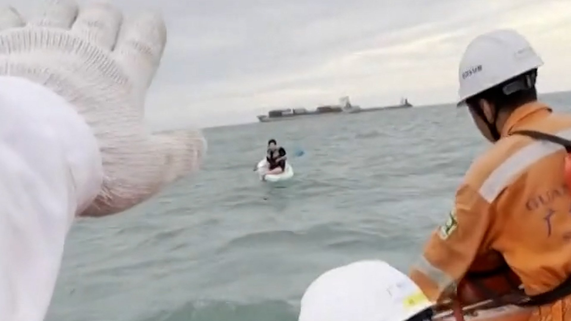 Chinese boy rescued after drifting on a paddleboard amid typhoon