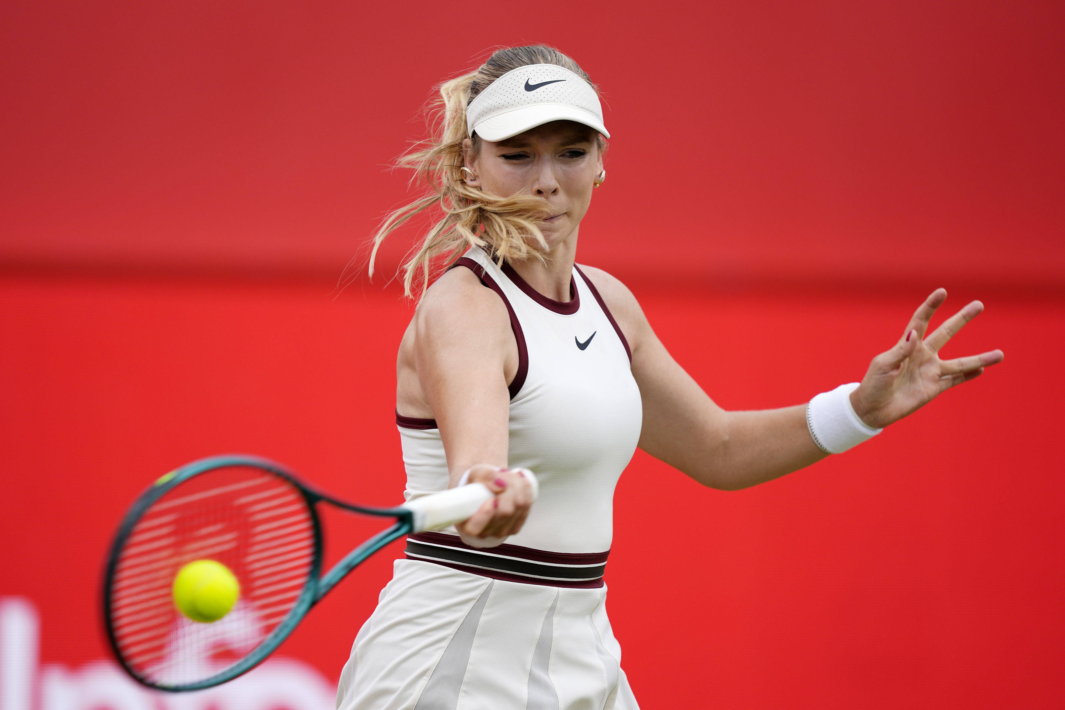 British tennis player Katie Boulter said she received death threats after losing a tiebreak in the first round of the French Open. Photo: AP