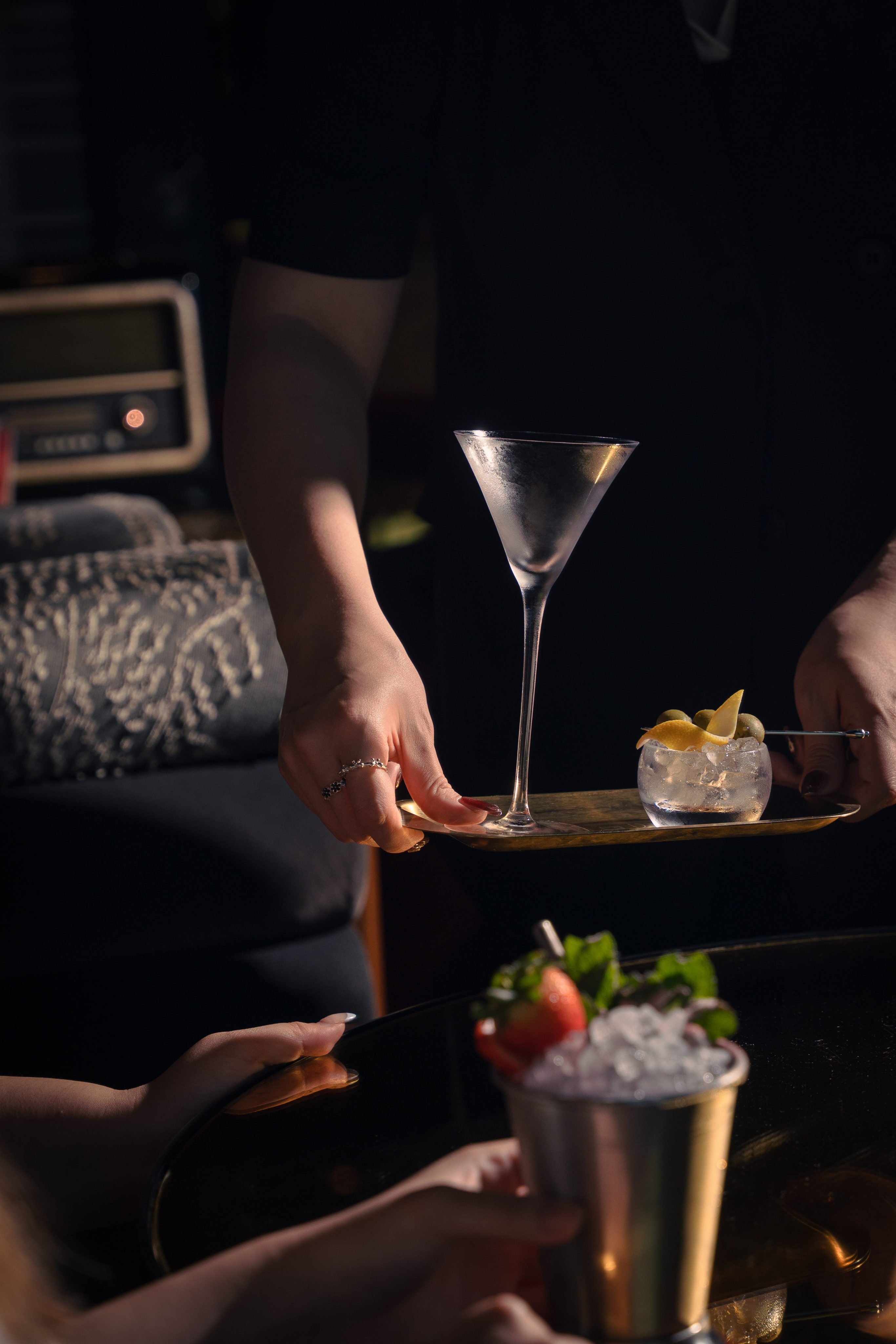 The Wet Crescent Martini, at Hong Kong’s Ella at The Trilogy, is a creation from the bar’s new Louisiana Gold menu. Photo: Handout