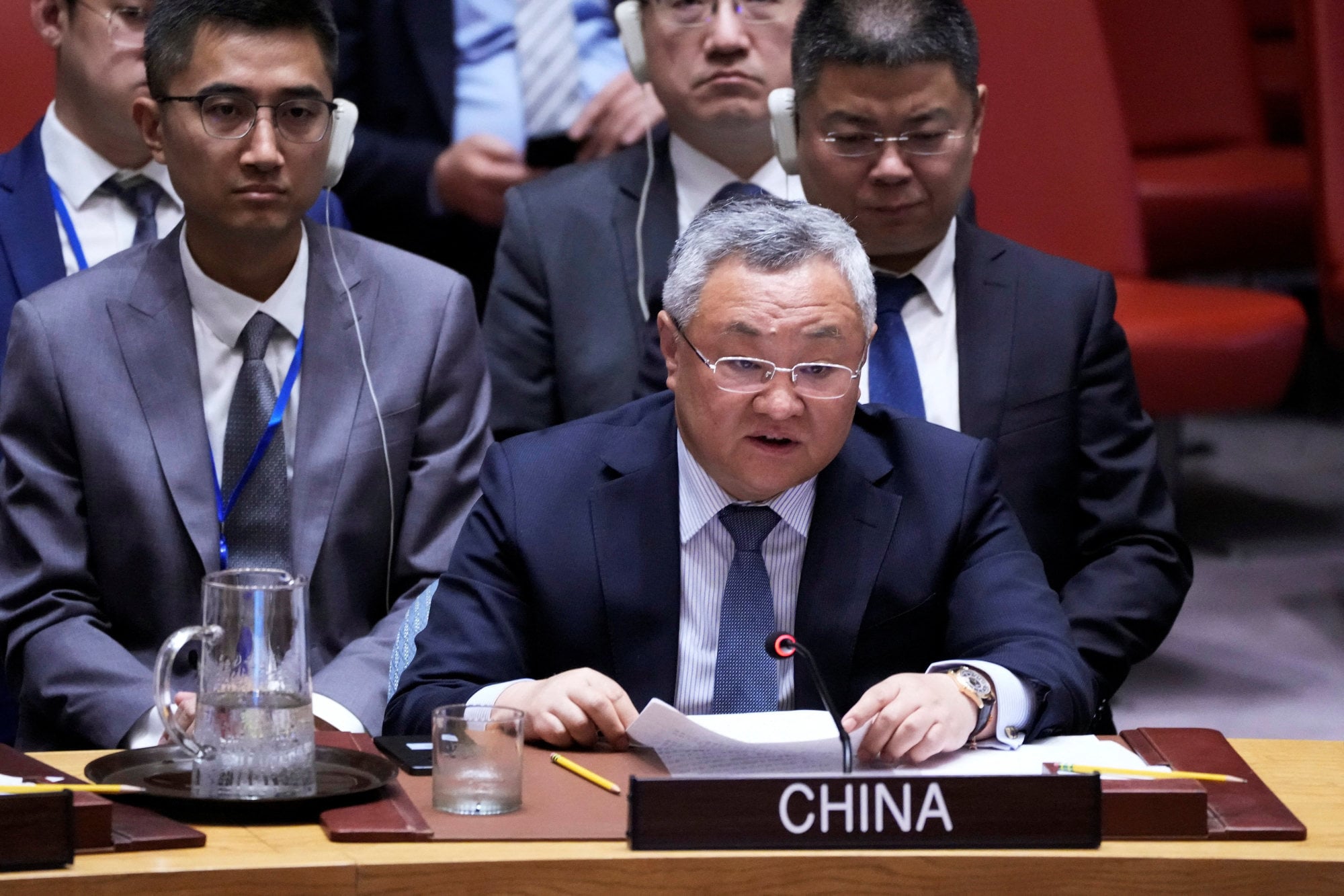 Fu Cong, China’s ambassador to the United Nations, addressing the UN Security Council about Israel’s attack on Iran, on June 13. Photo: Reuters Fu Cong, China’s ambassador to the United Nations, addressing the UN Security Council about Israel’s attack on Iran, on June 13. Photo: Reuters