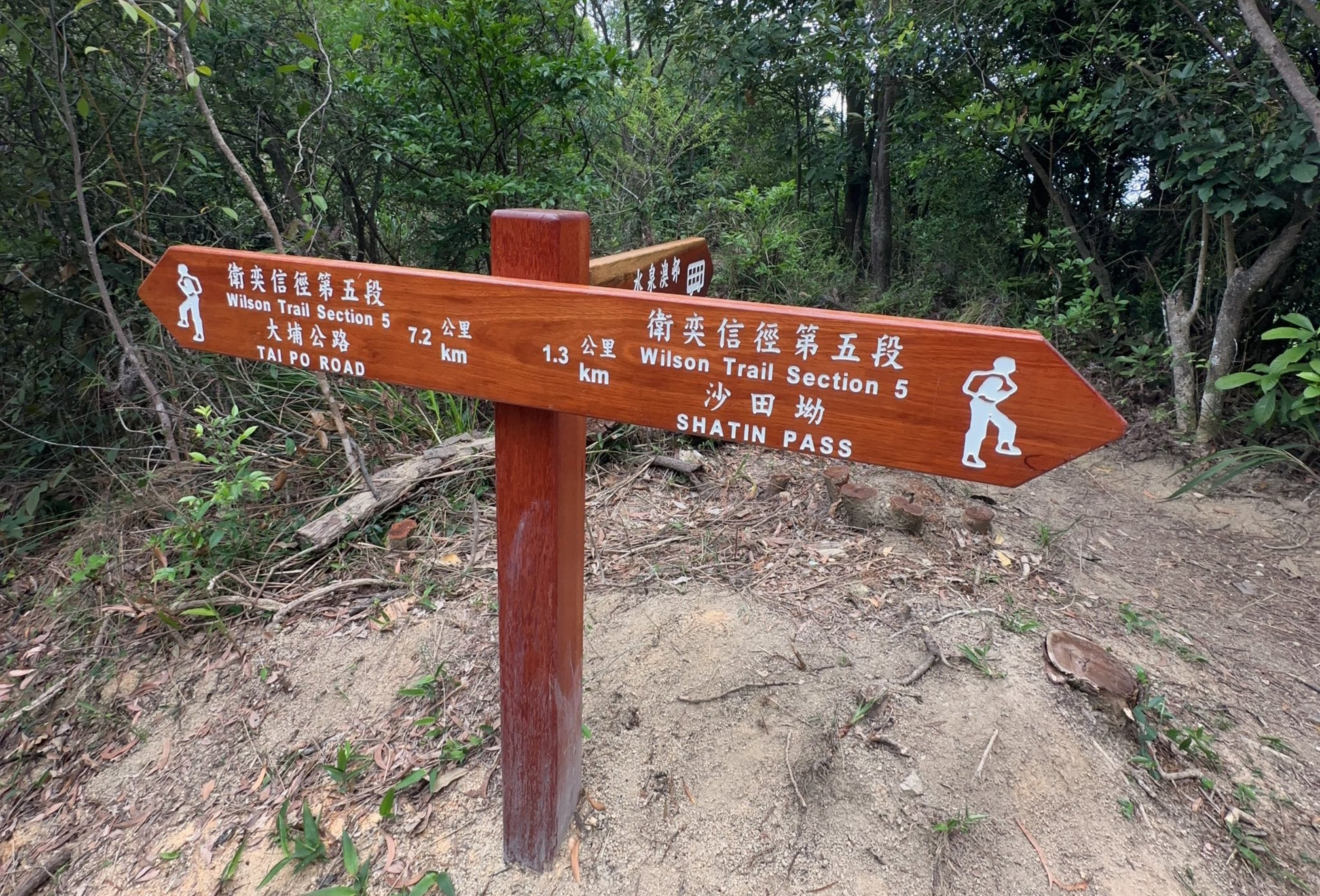 A man has died after collapsing on Section 5 of Wilson Trail. Photo: Handout