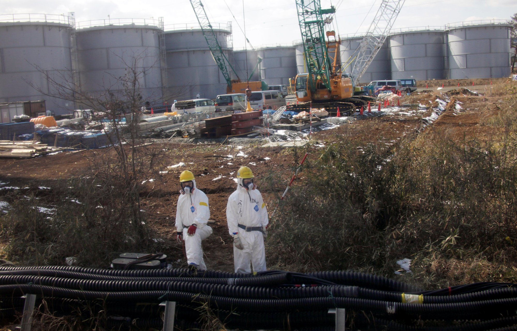 Water tanks are seen at the Fukushima nuclear power plant in Fukushima prefecture. Photo: Reuters Water tanks are seen at the Fukushima nuclear power plant in Fukushima prefecture. Photo: Reuters