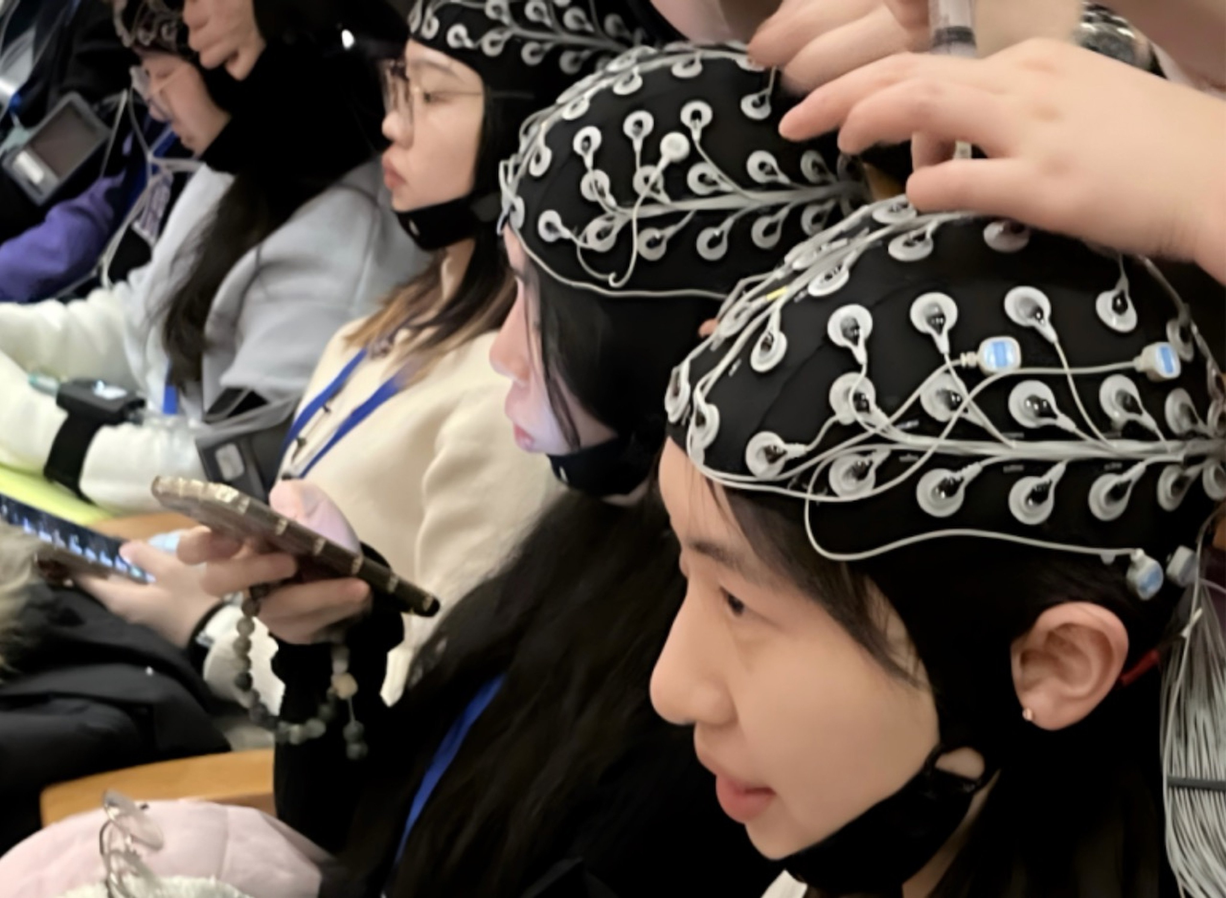 Lab director at Tsinghua University, Gao Xiaorong, says BCI tech shows brain activity increases significantly when the volunteer is immersed in watching a performance. Photo: Handout