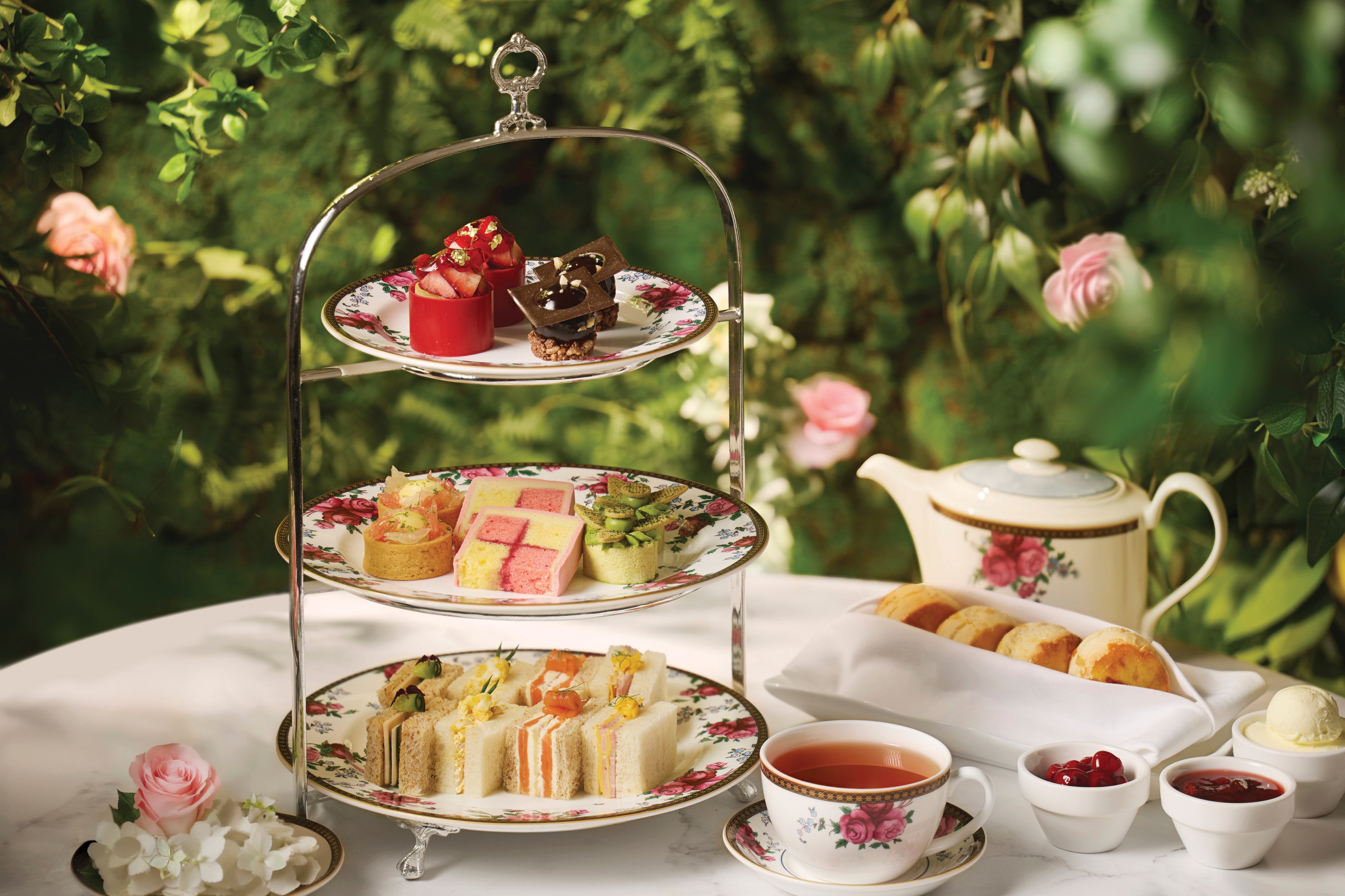 The Langham’s 160th-anniversary afternoon tea. Photo: The Langham