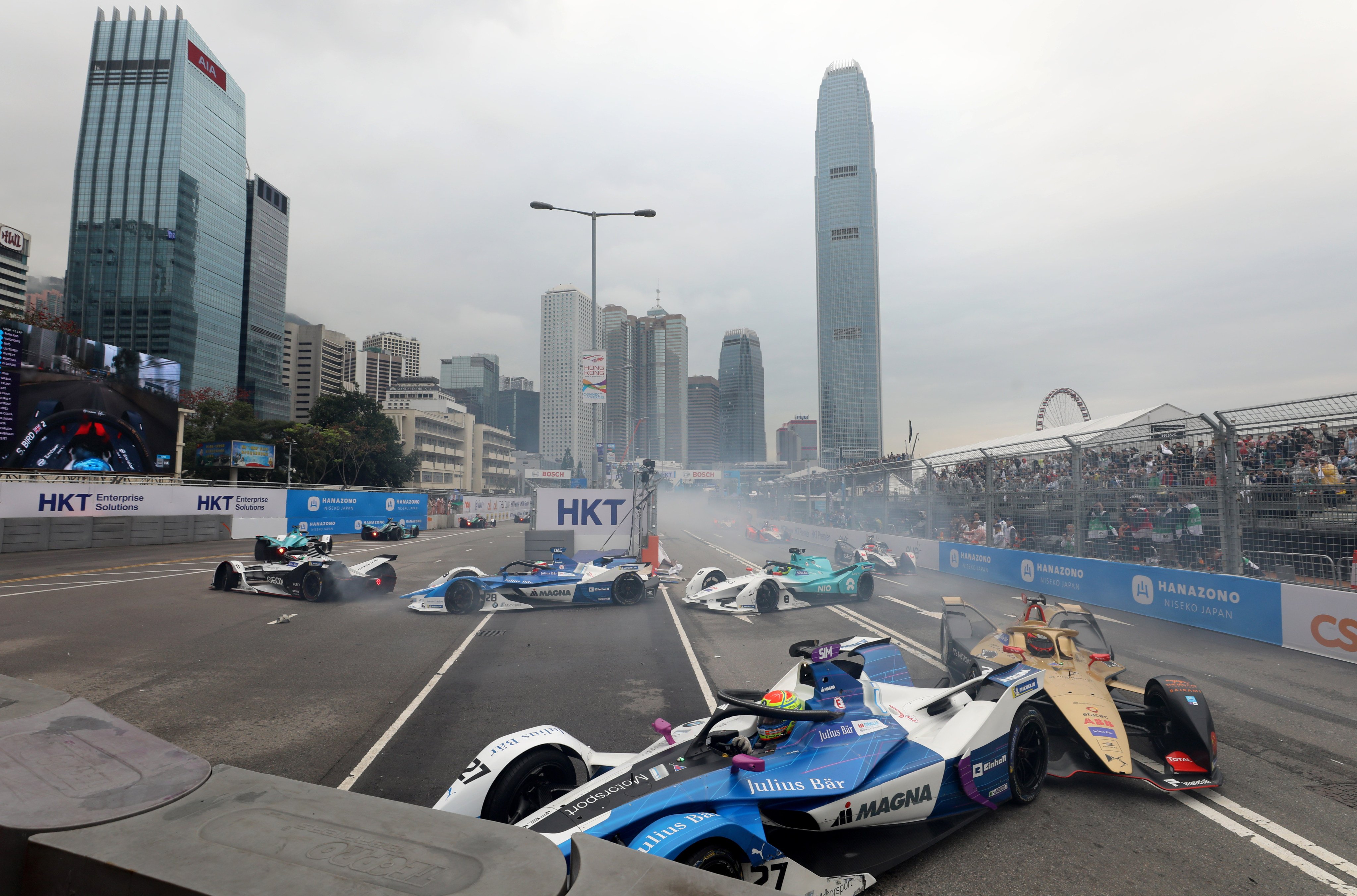 Between 2016 and 2019, Hong Kong three times hosted a race in the electrically powered Formula E championship, at Central Harbourfront. Photo: Sam Tsang