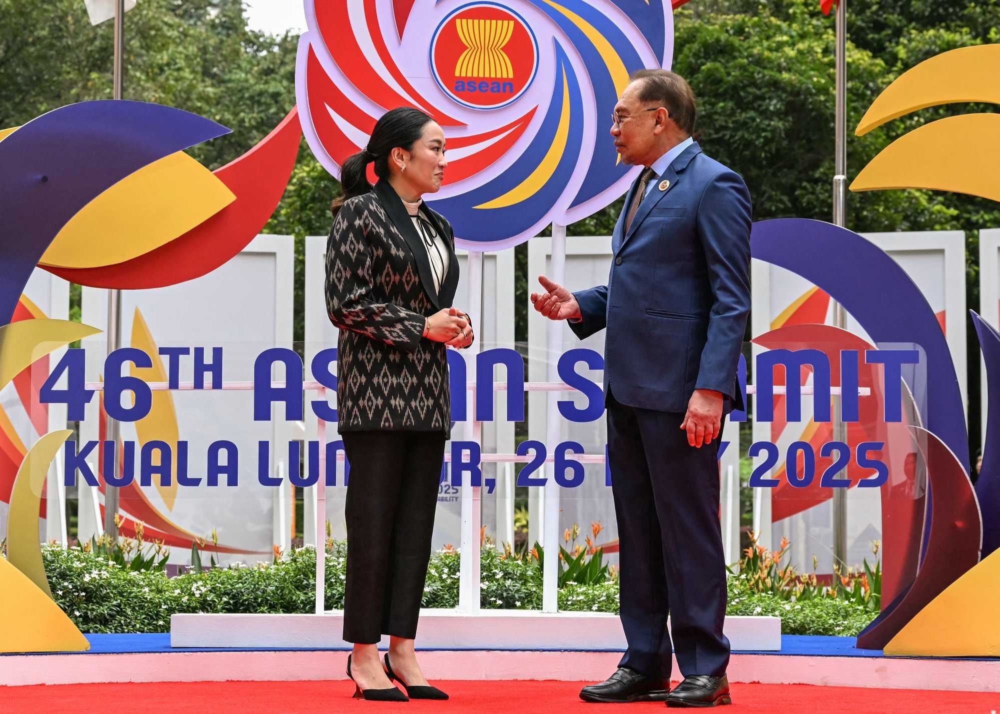 Malaysia’s Prime Minister Anwar Ibrahim with his Thai counterpart Paetongtarn Shinawatra at the Asean summit in Kuala Lumpur on May 26. Photo: EPA-EFE Malaysia’s Prime Minister Anwar Ibrahim with his Thai counterpart Paetongtarn Shinawatra at the Asean summit in Kuala Lumpur on May 26. Photo: EPA-EFE