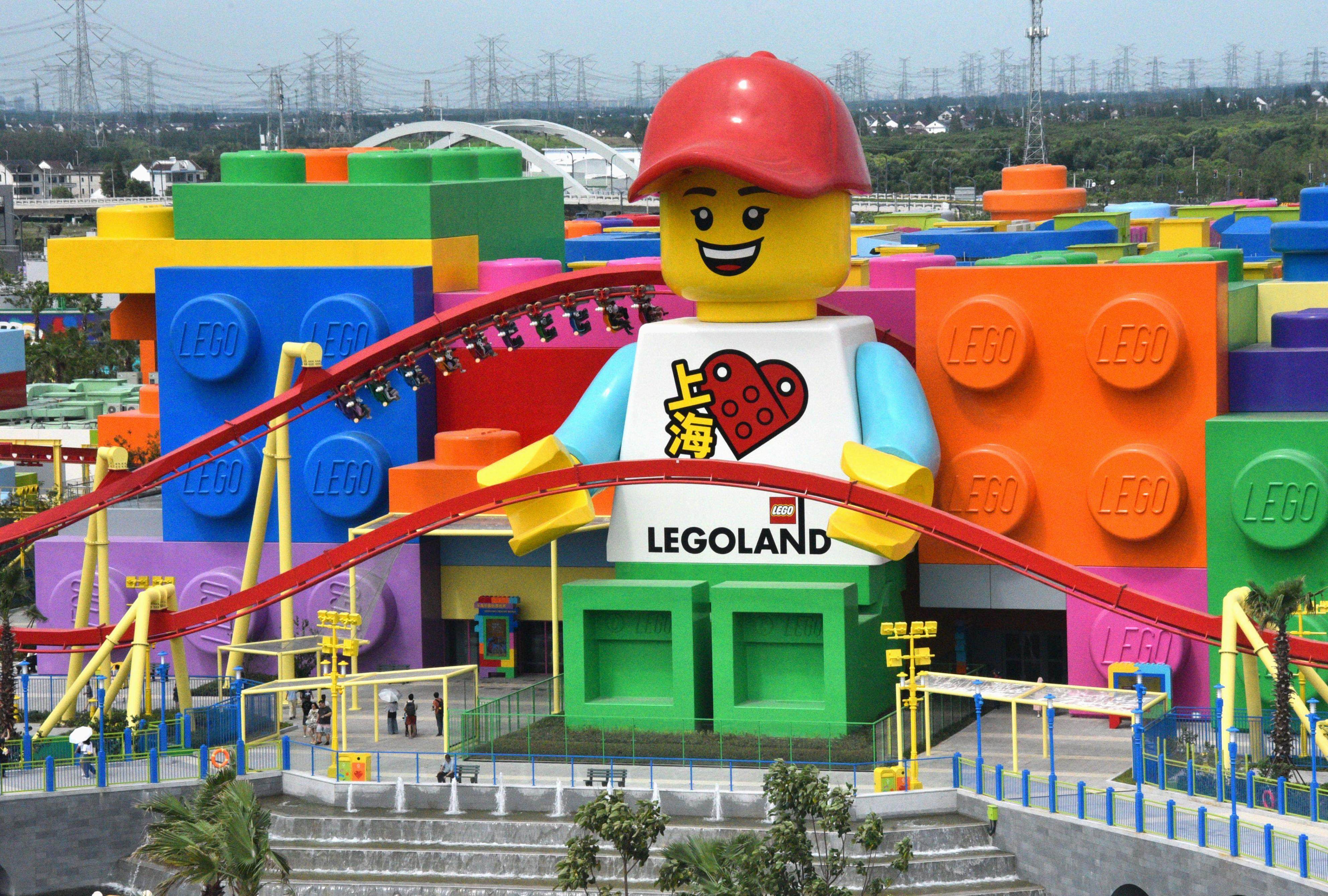 Legoland Shanghai Resort was unveiled to the media on Friday, ahead of its public opening on July 5. Photo: Kyodo
