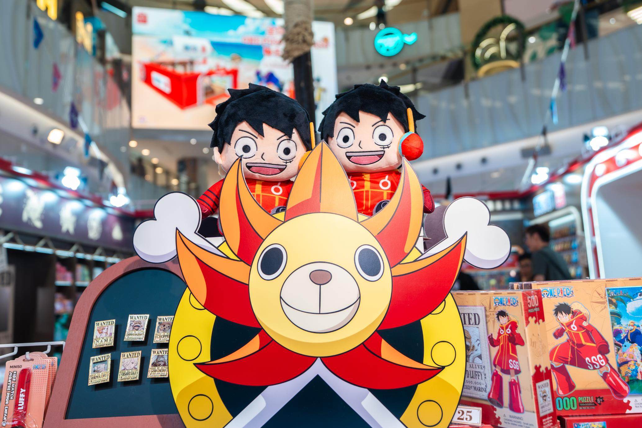 Global lifestyle brand Miniso has teamed with Japanese anime series One Piece for a pop-up store at the Moko shopping mall in Mong Kok, Hong Kong, organised as part of One Piece’s 25th anniversary and running until July 13. Photo: Miniso