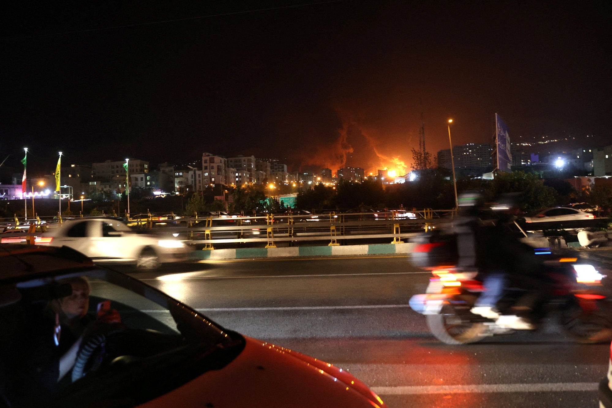 The Sharan oil depot in Tehran on fire following Israeli strikes on Iran on June 15. Photo: Handout via Reuters The Sharan oil depot in Tehran on fire following Israeli strikes on Iran on June 15. Photo: Handout via Reuters