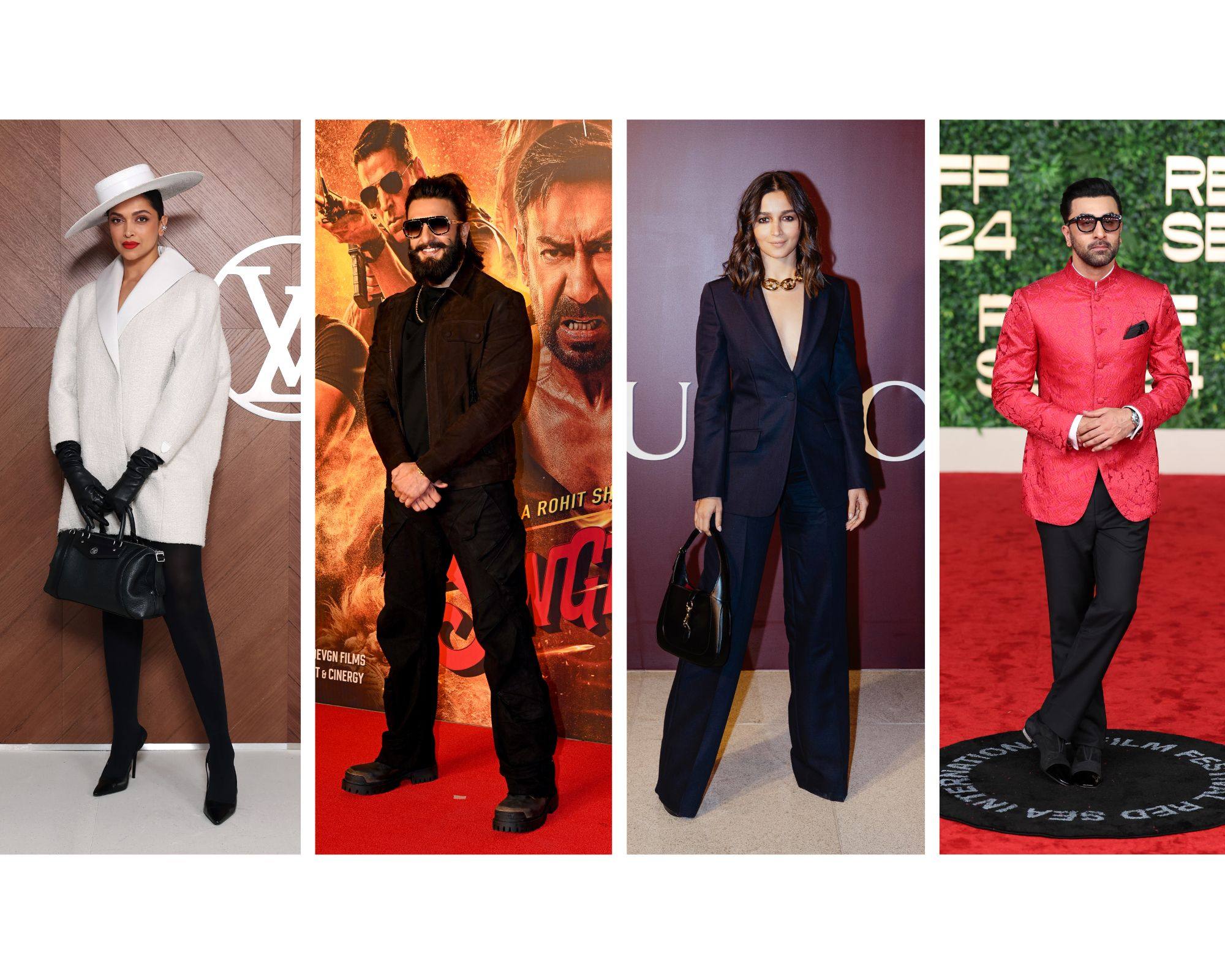 Bring that Bollywood glam by channelling its A-list couples: from left, Deepika Padukone and husband Ranveer Singh, and Alia Bhatt and her husband Ranbir Kapoor. Photos: Getty, Handout