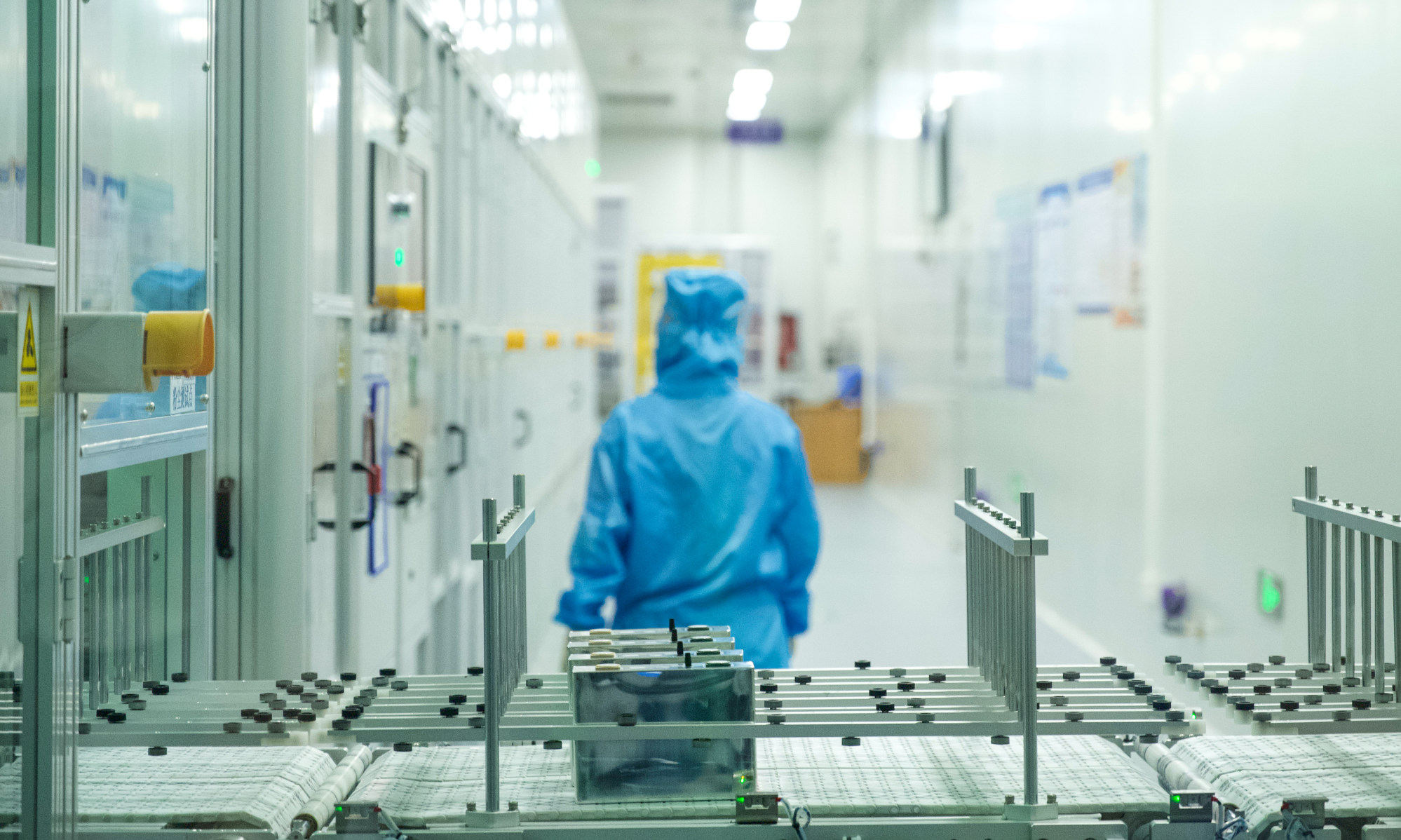 Tianneng, a new energy company, has achieved fully automated battery production, with all equipment domestically manufactured. Photo: Alice Li Tianneng, a new energy company, has achieved fully automated battery production, with all equipment domestically manufactured. Photo: Alice Li