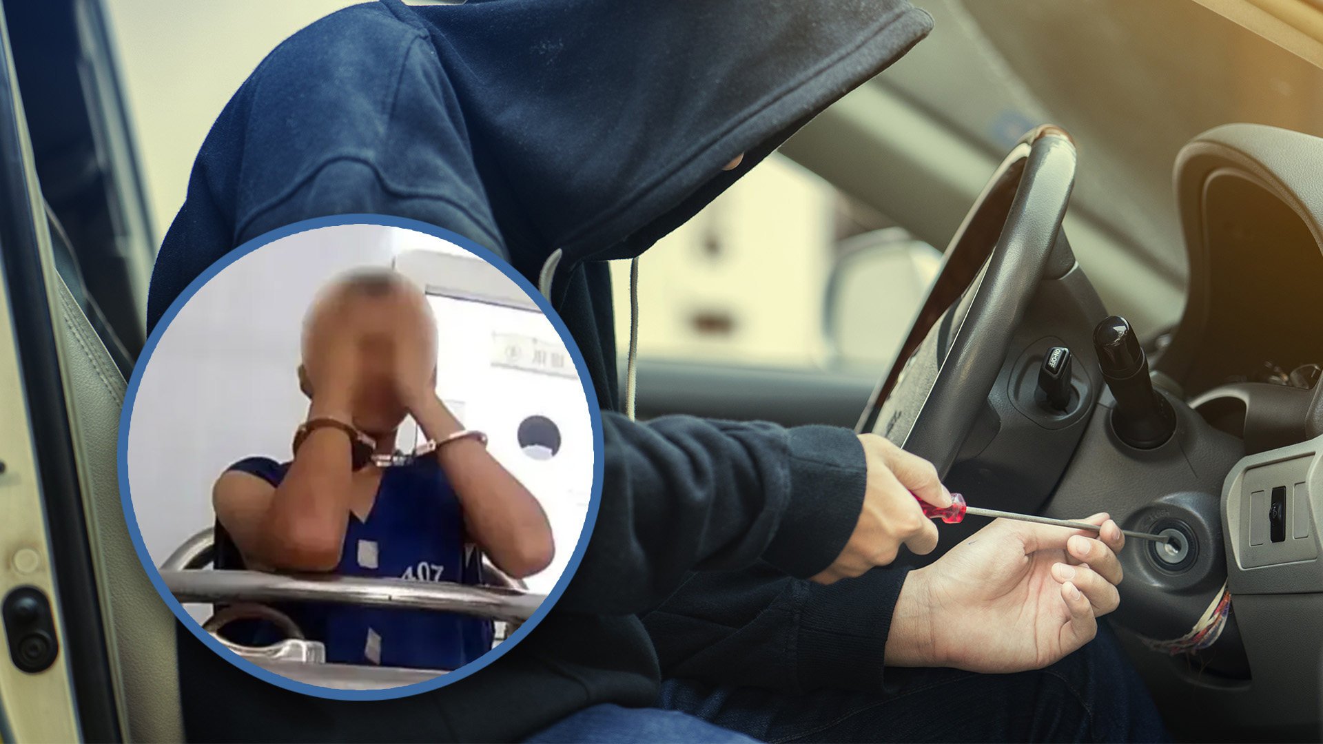 A Chinese man stole eight cars, one after the other, to make his journey home after deciding the air ticket he had booked was too expensive. Photo: SCMP composite/Shutterstock/QQ.com