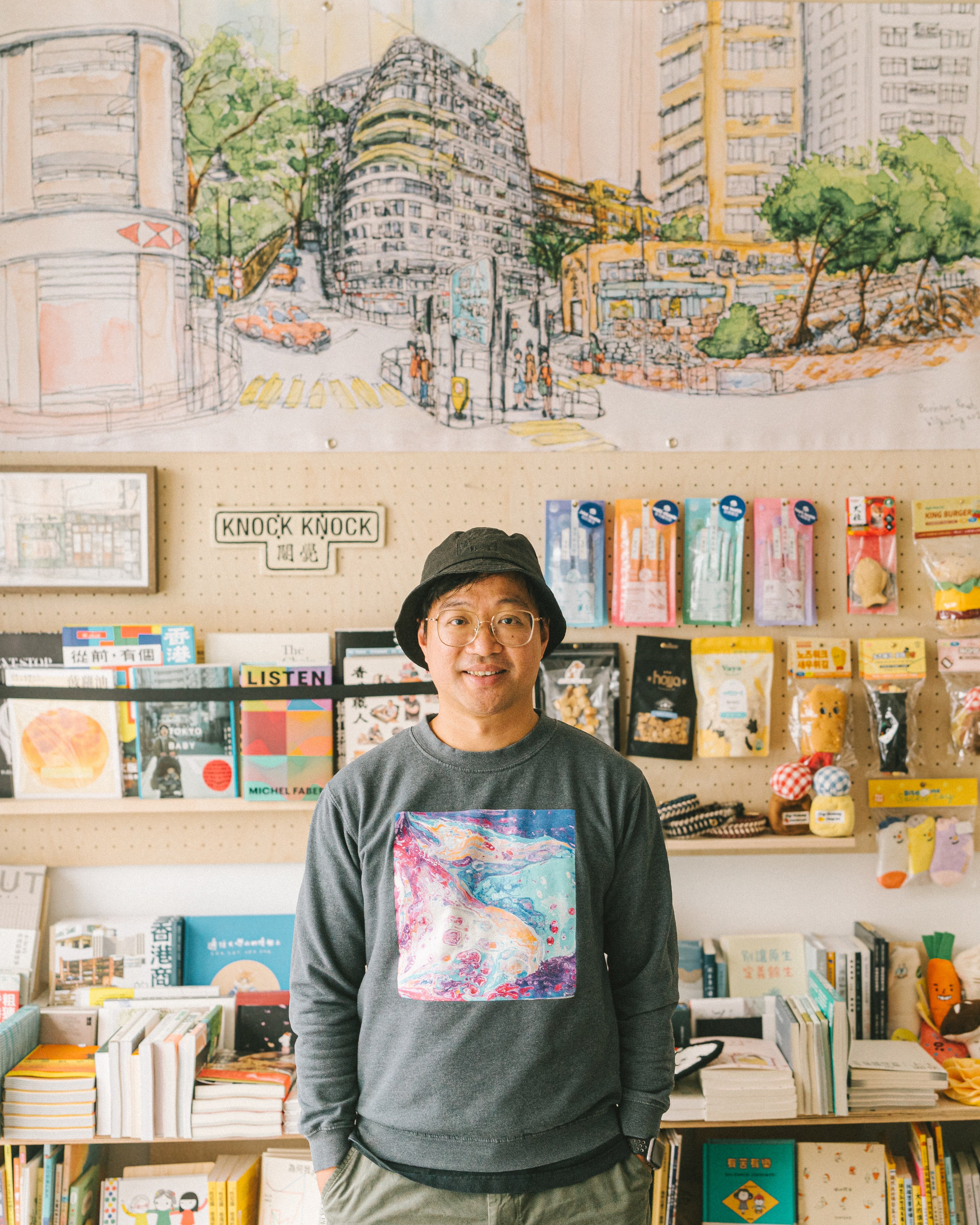 Billy Wong turned his daily routine into an artistic journey to capture the neighborhoods of Sai Ying Pun through his sketches. Photo: Handout