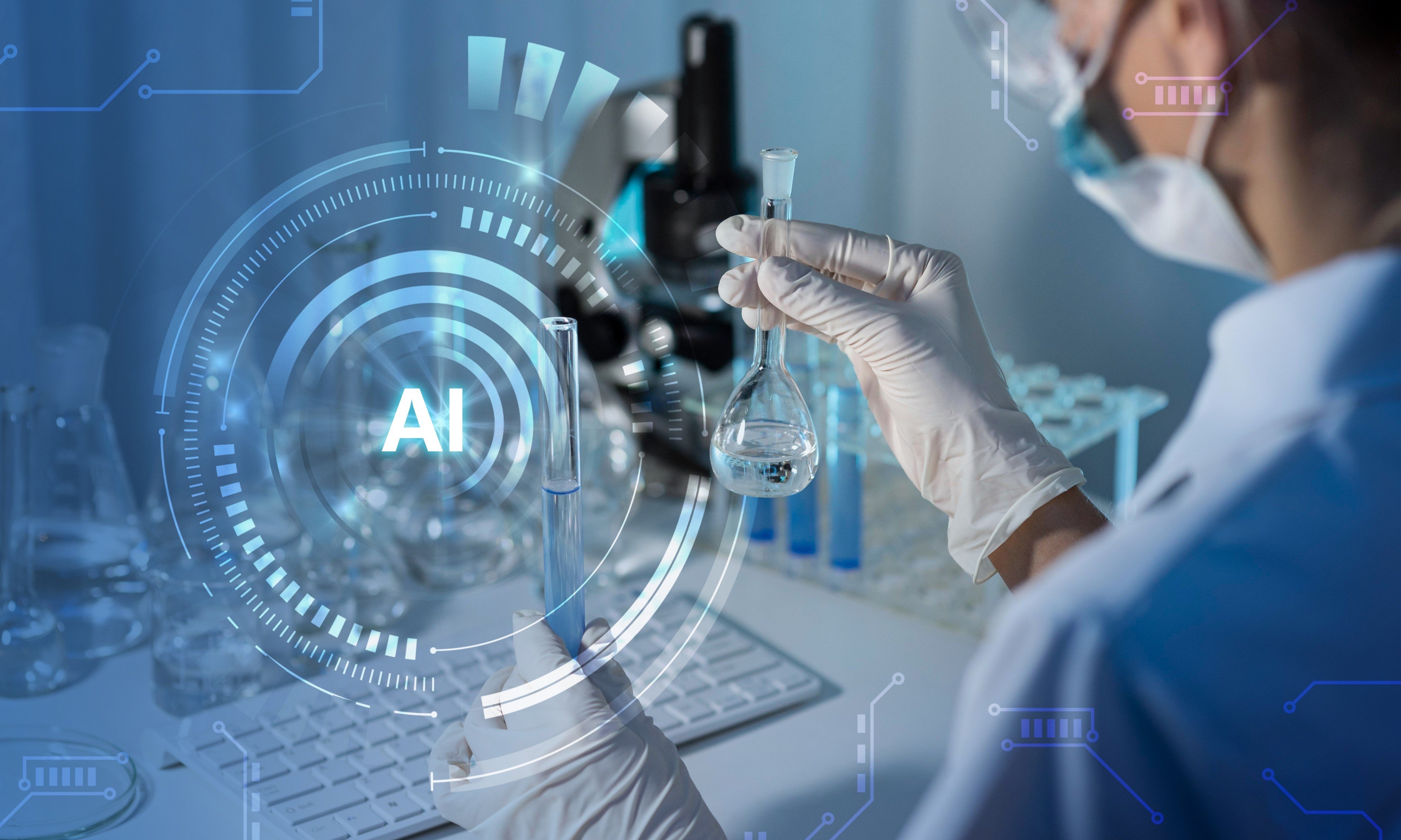Artificial intelligence assistant in a biotechnology experiment. Photo: Shutterstock Images
