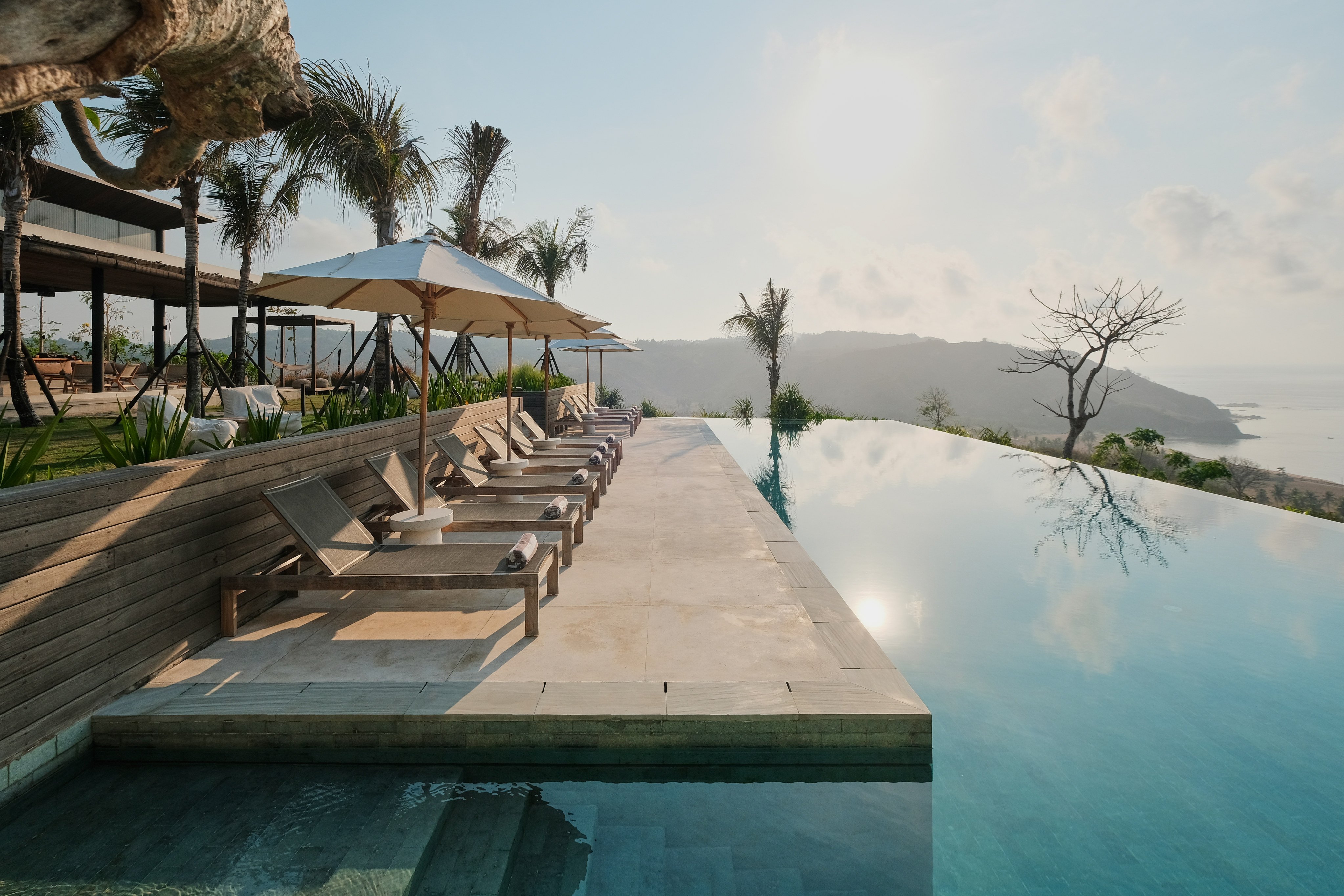 The infinity pool at Somewhere Lombok, a boutique hotel in Lombok, Indonesia. Photo: Wahyu Pratama