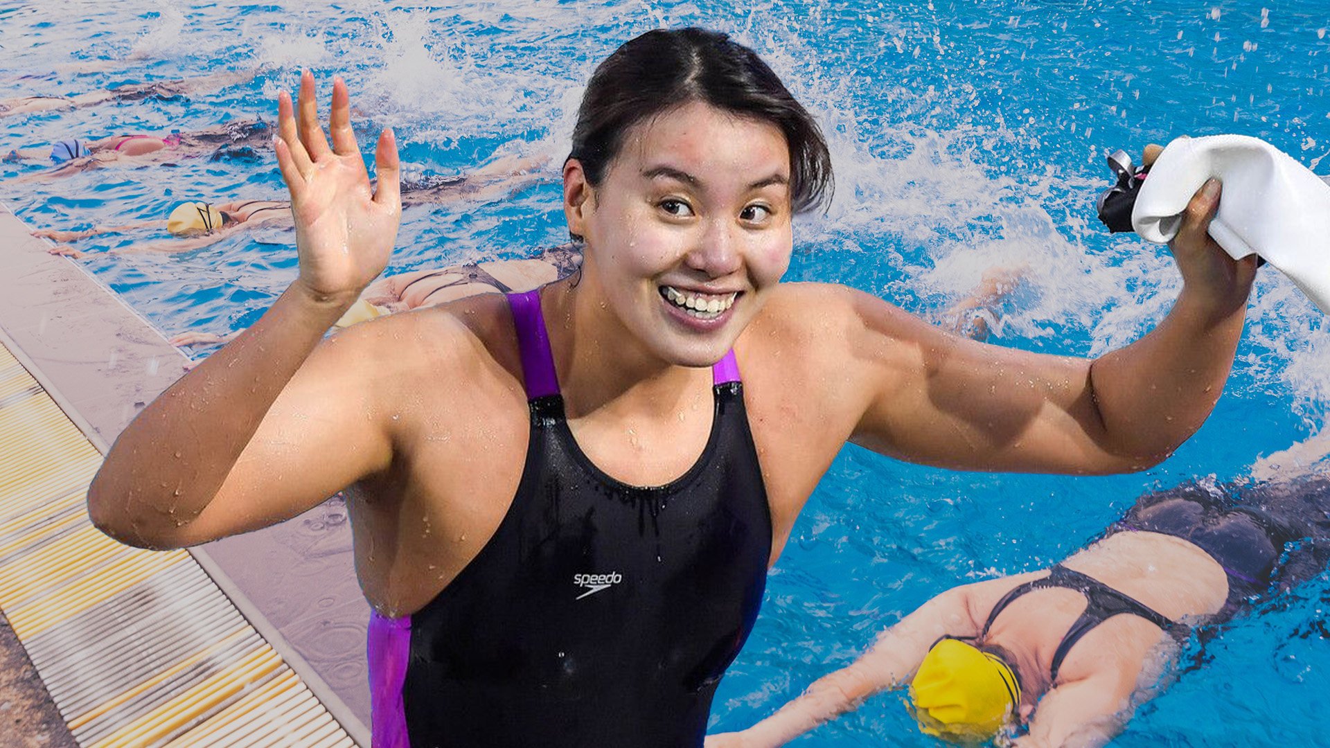 An hour swimming class with Chinese swimming star Fu Yuanhui was auctioned for US$14,000 for charity. Photo: SCMP composite/Shutterstock/Sohu