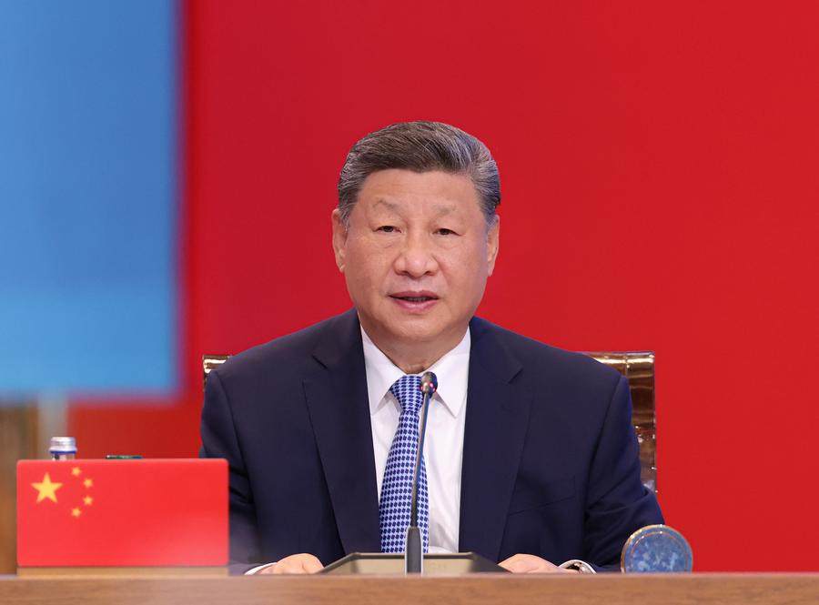 Chinese President Xi Jinping speaks at the second China-Central Asia Summit in Astana, Kazakhstan, on June 17, 2025. Photo: Xinhua
